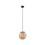 Suspension Bollique, laiton, Ø 30 cm, verre, 1 lampe, sphère