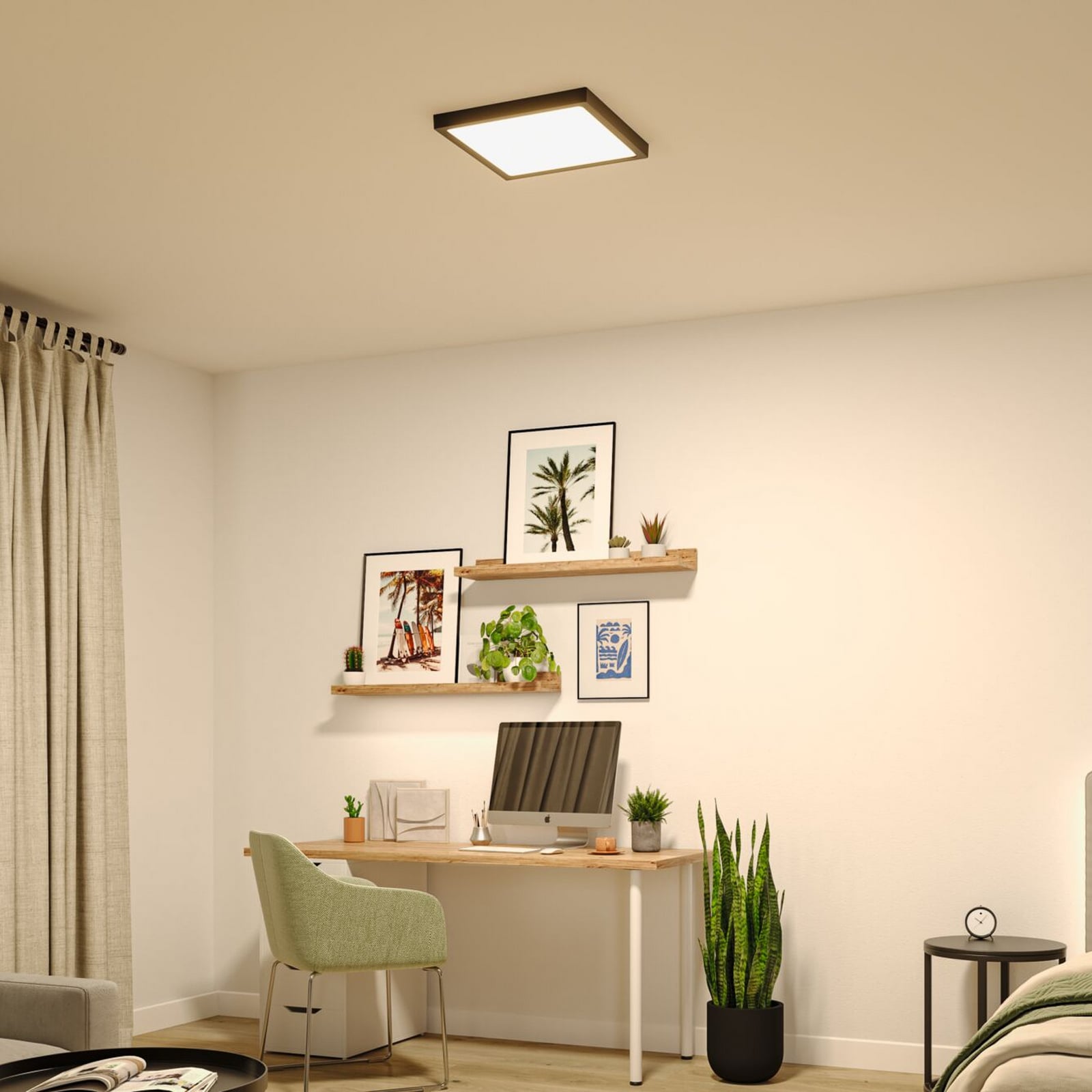 LED panel Paulmann Abia 2, délka 40 cm, černý, CCT, plast LED panel Paulmann Abia 2, délka 40 cm, černý, CCT, plast