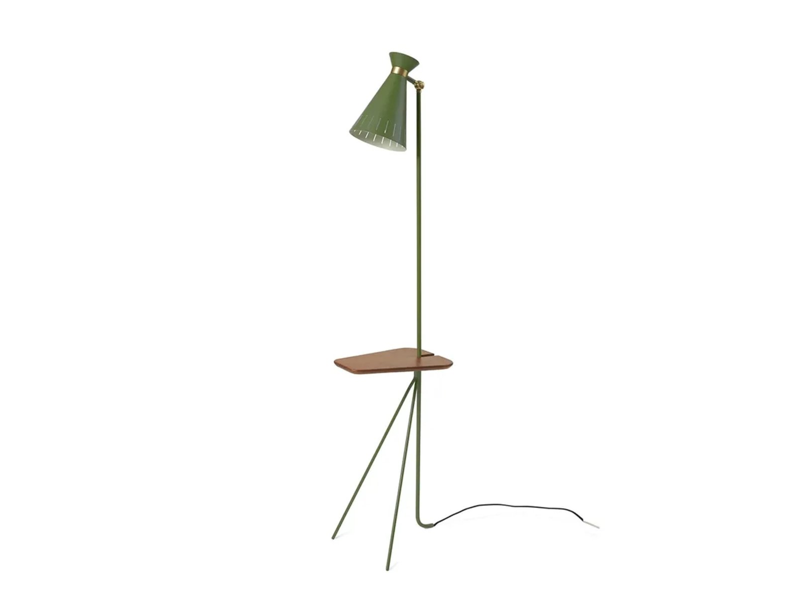 Cone Floor Lamp w/Table Pine Green - Warm Nordic