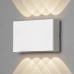 Chieri LED outdoor wall light, 8-bulb, white
