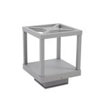 Lampă cu soclu LED Lealan, 23 cm, IP54, gri, metal - Lucande