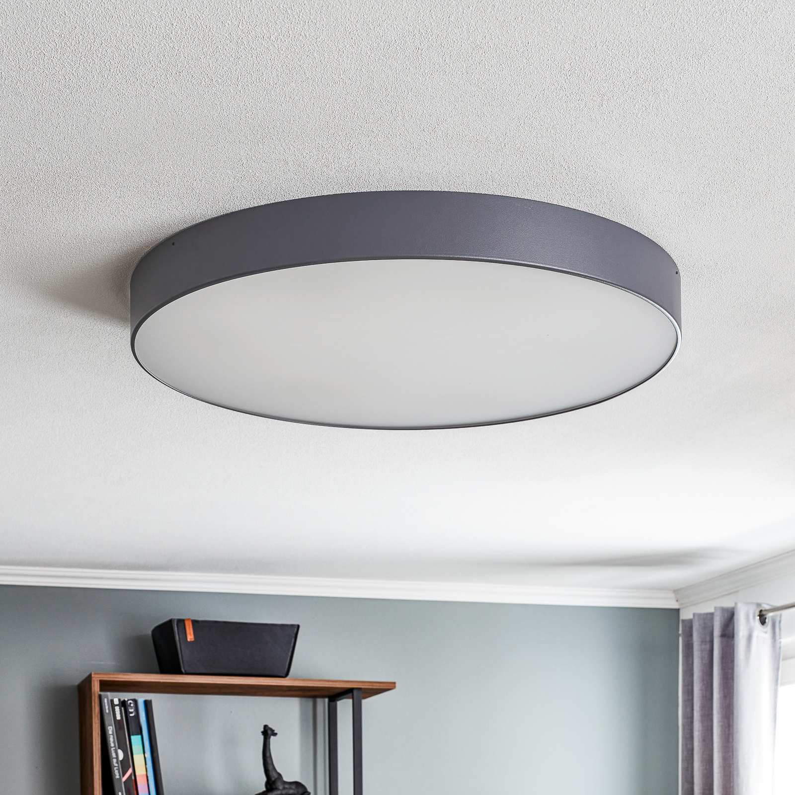 Dayton ceiling light in grey Ø 75 cm