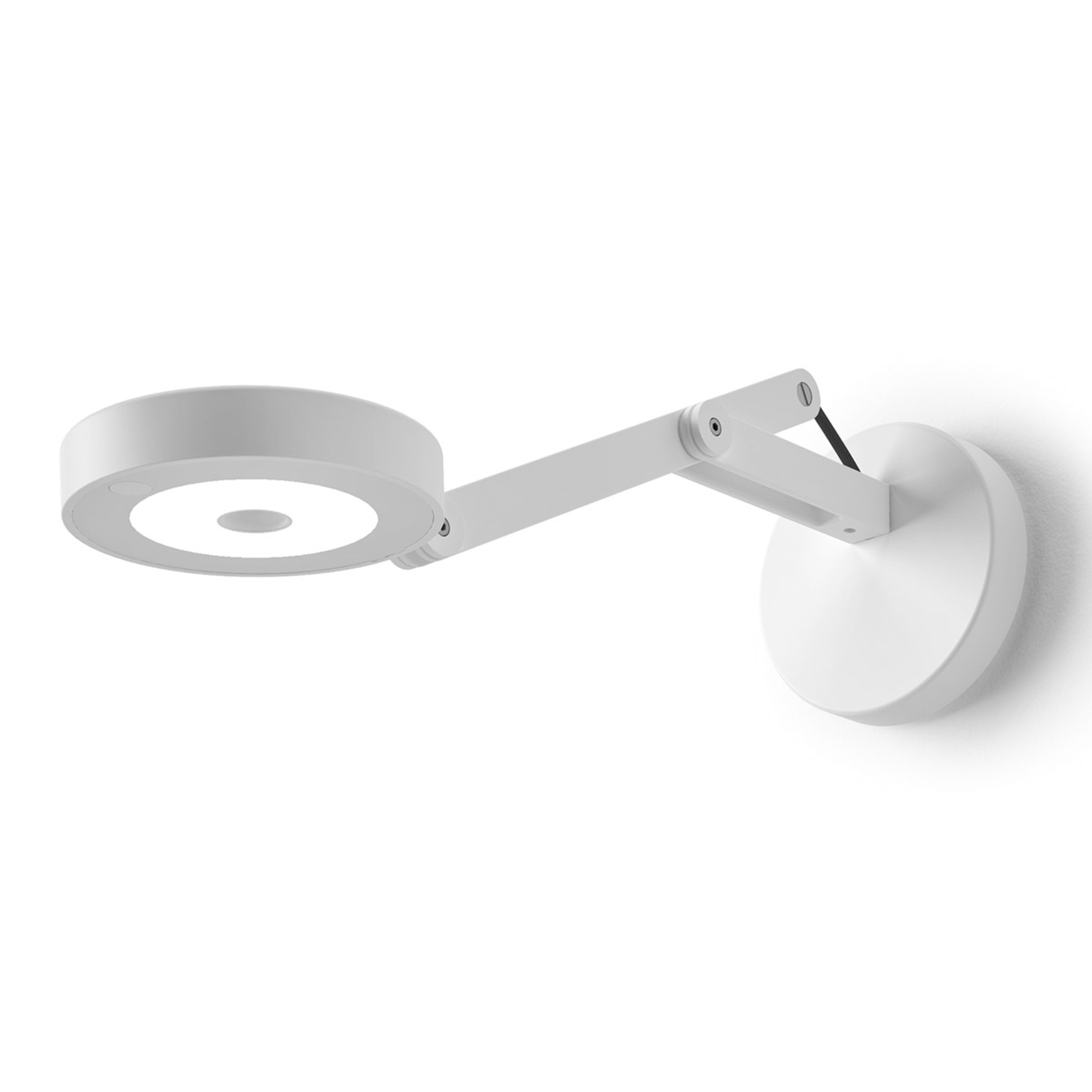 Rotaliana String W0 LED wall lamp white/black, for Living / Dining Room, aluminium, elastic fabric, 9 W, energy efficiency: A