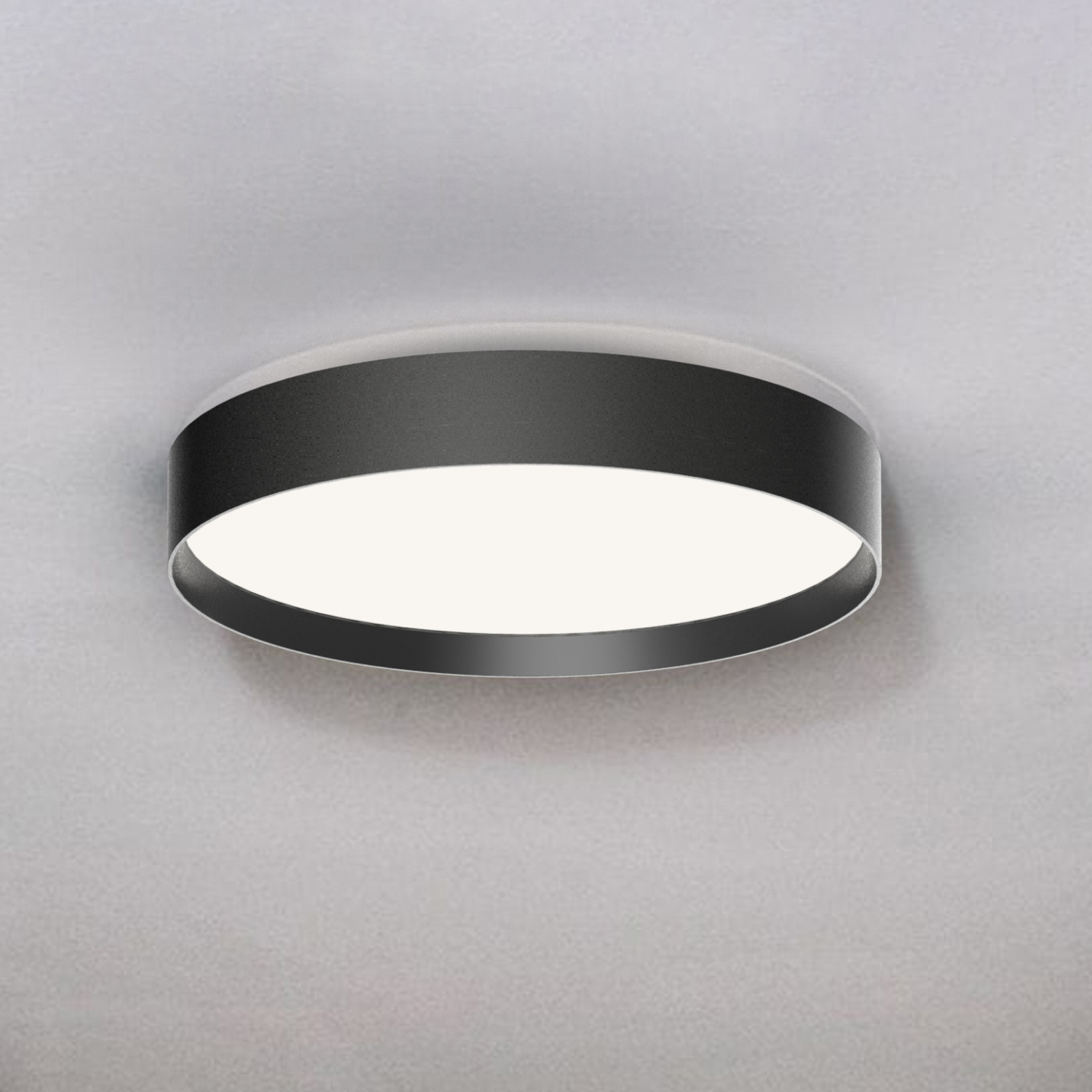 LOOM DESIGN Plafonieră LED Lucia negru Ø 35 cm aluminiu - Camera de zi / sufragerie - modern - Metal