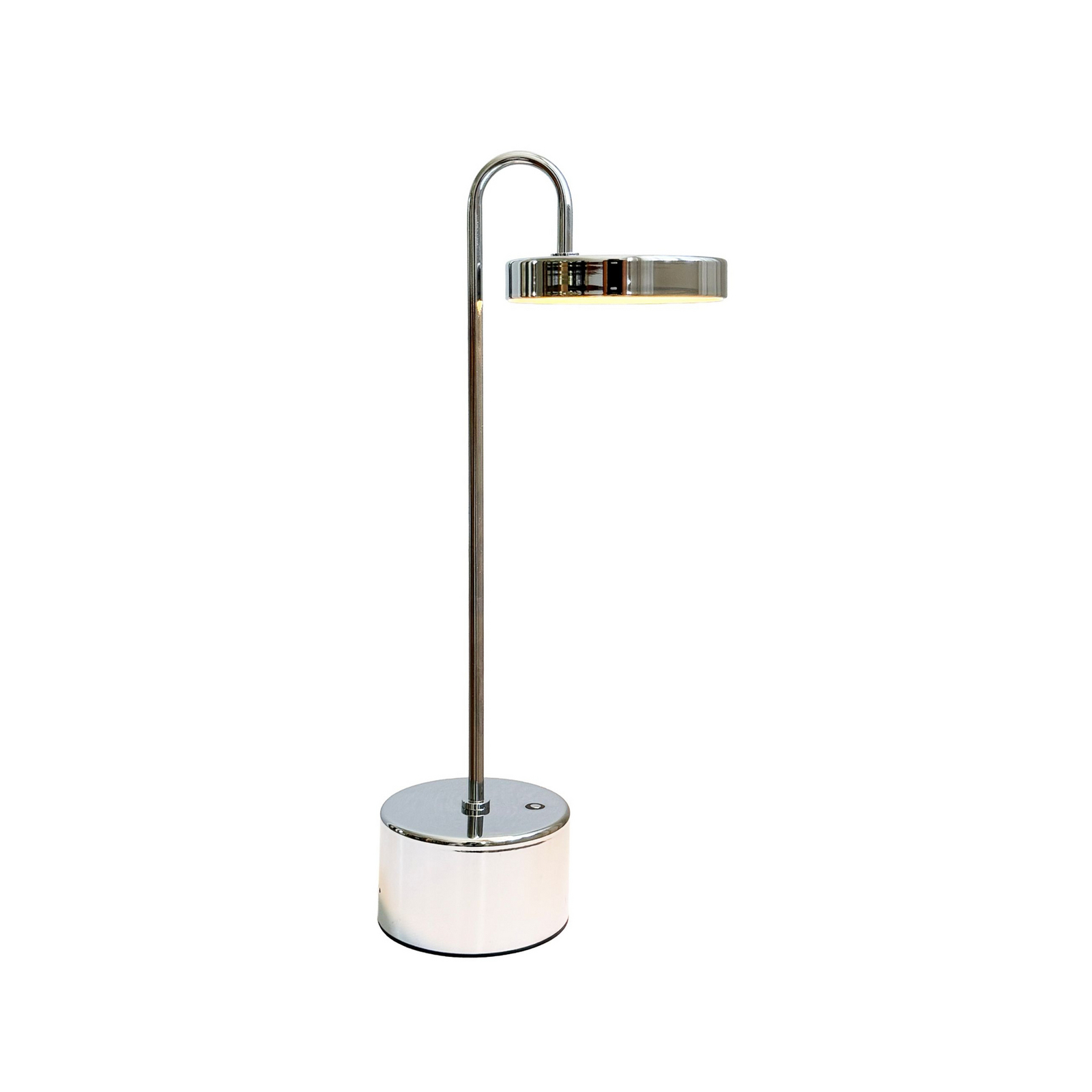 Dyberg Larsen LED-Akku-Tischleuchte MOOVELIGHT, chrom, 35 cm