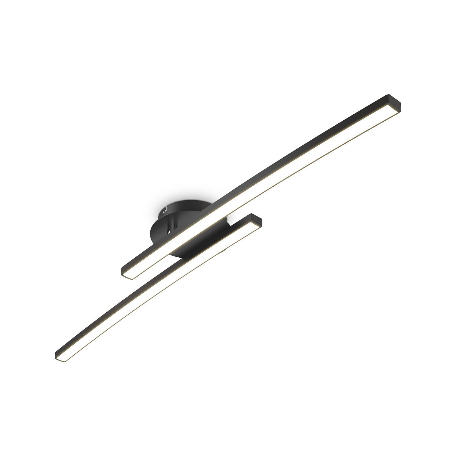 Bklicht - Design Deckenleuchte schwarz Wohnzimmer modern Deckenlampe schwenkbar 12W - 10