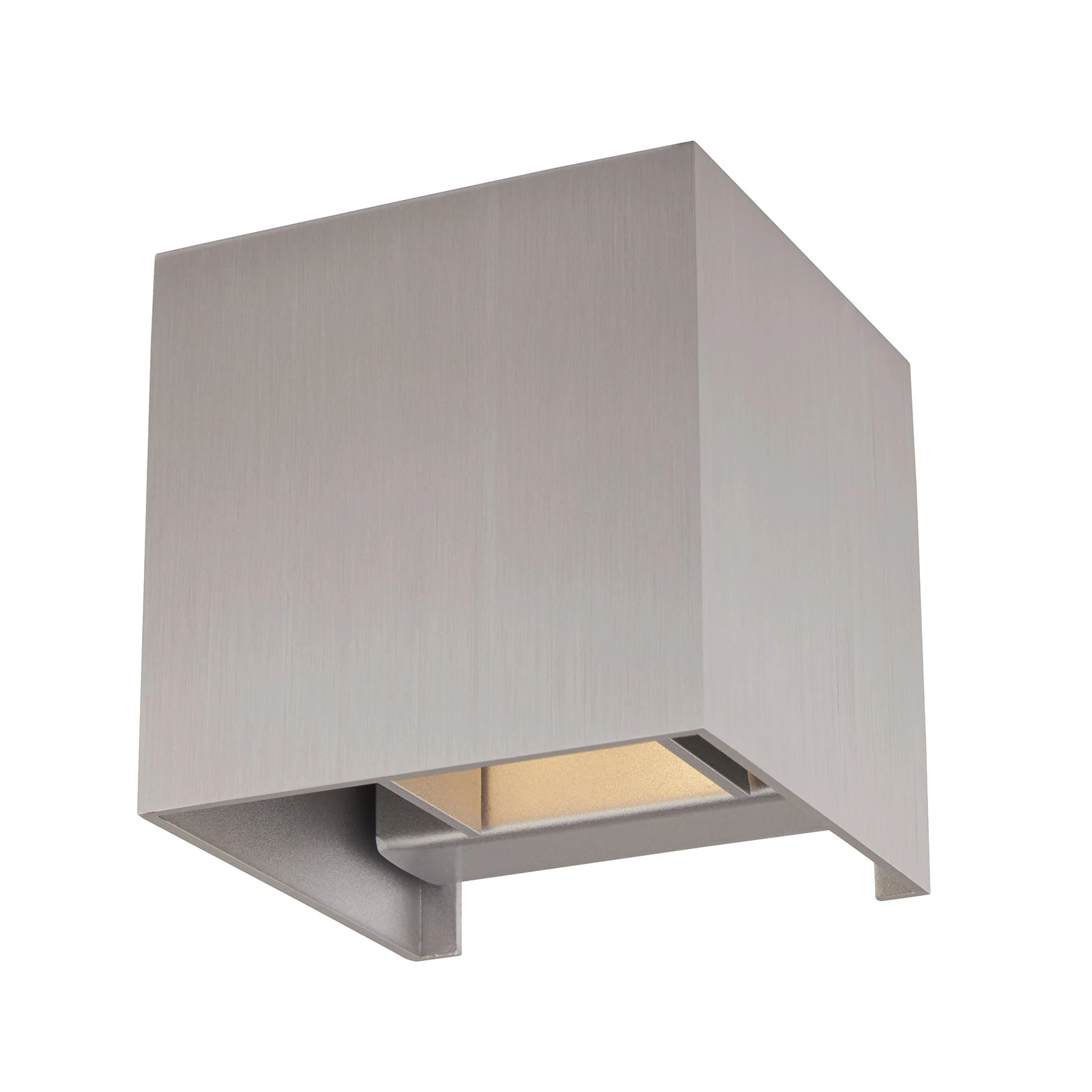 Wandlamp Arcchio Zuzana, hoekig, aluminiumkleurig, G9, 10 cm