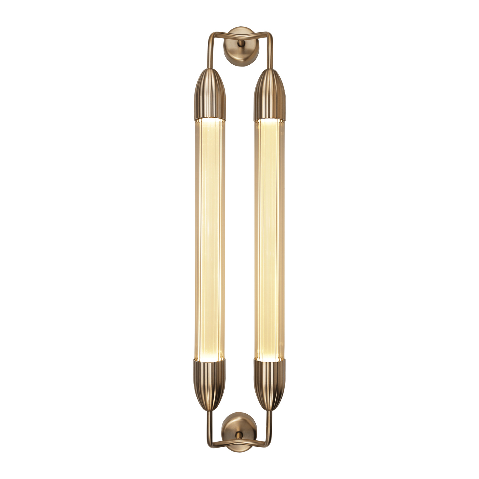 Lemon Squeeze Wall Lamp Double Long Plated Brass - UMAGE