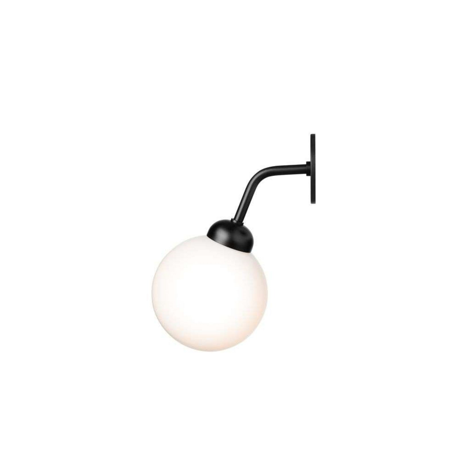Applique murale Nuura Apiales câblée 22 cm, noir/opale