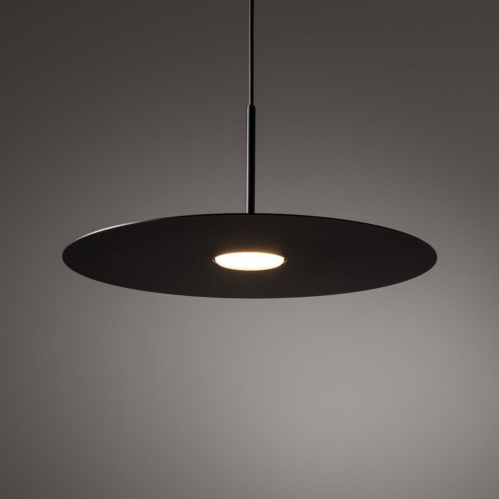 Euluna Lampă suspendată Simone negru oțel Ø 40 cm GX53 - Camera de zi / sufragerie - Modern - Metal