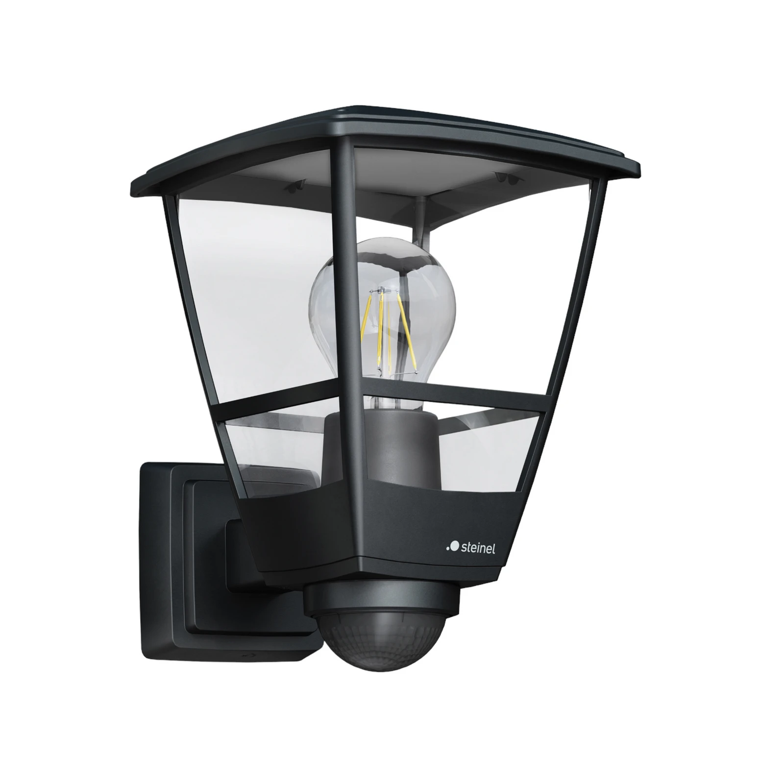 STEINEL L 10 S Außenwandlampe mit Sensor schwarz