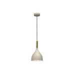 Noak pendant light, 1-bulb, beige/gold, steel