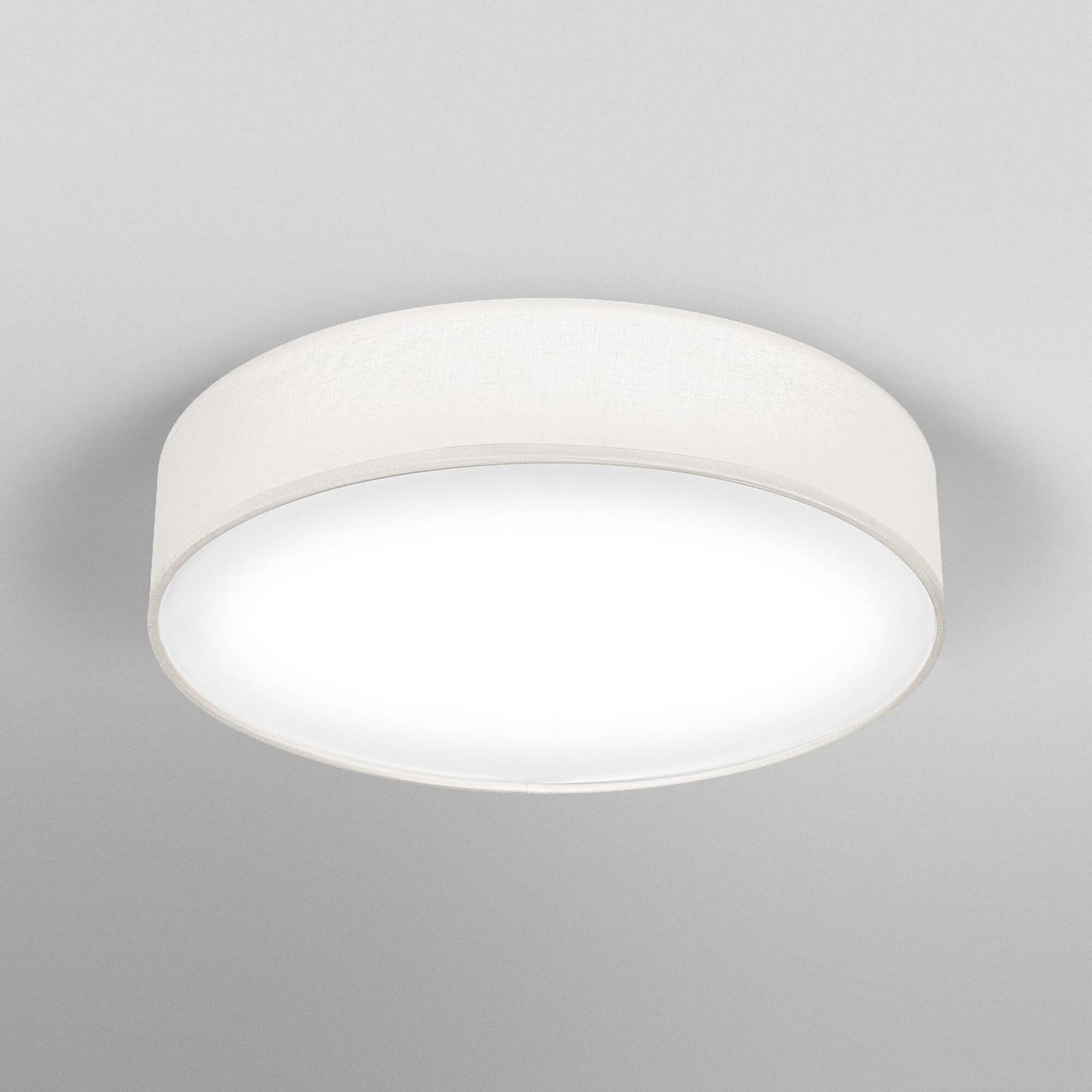 Lampa sufitowa OSRAM ORBIS PARIS, beżowa, Ø 48 cm, tekstylna, E27