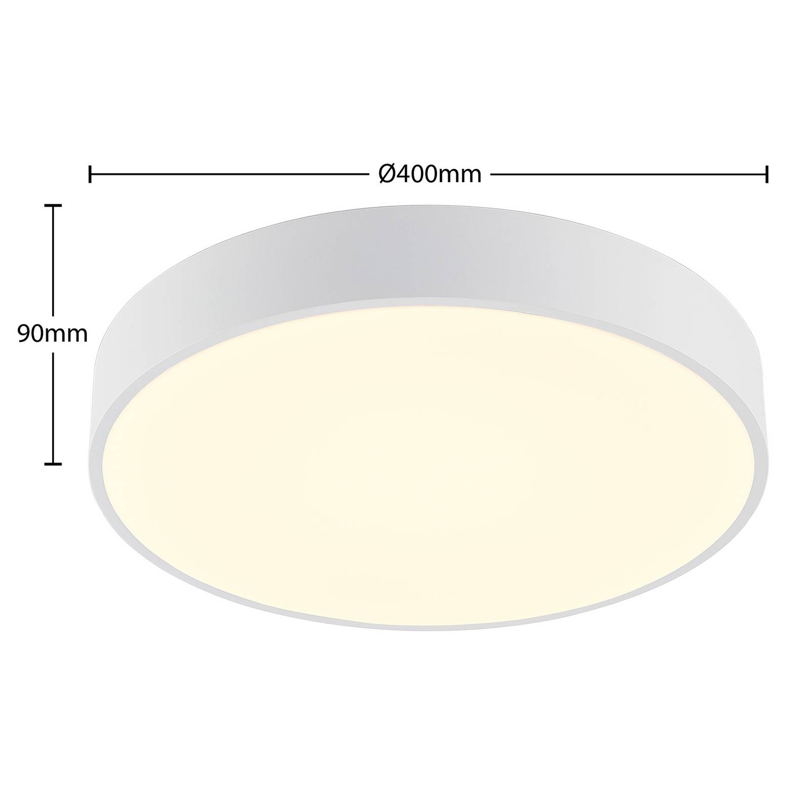 Arcchio Vanida lampa sufitowa LED, biała, 40 cm