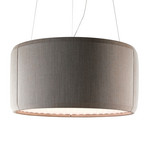 Luceplan Silenzio LED pendant light grey 2,700K