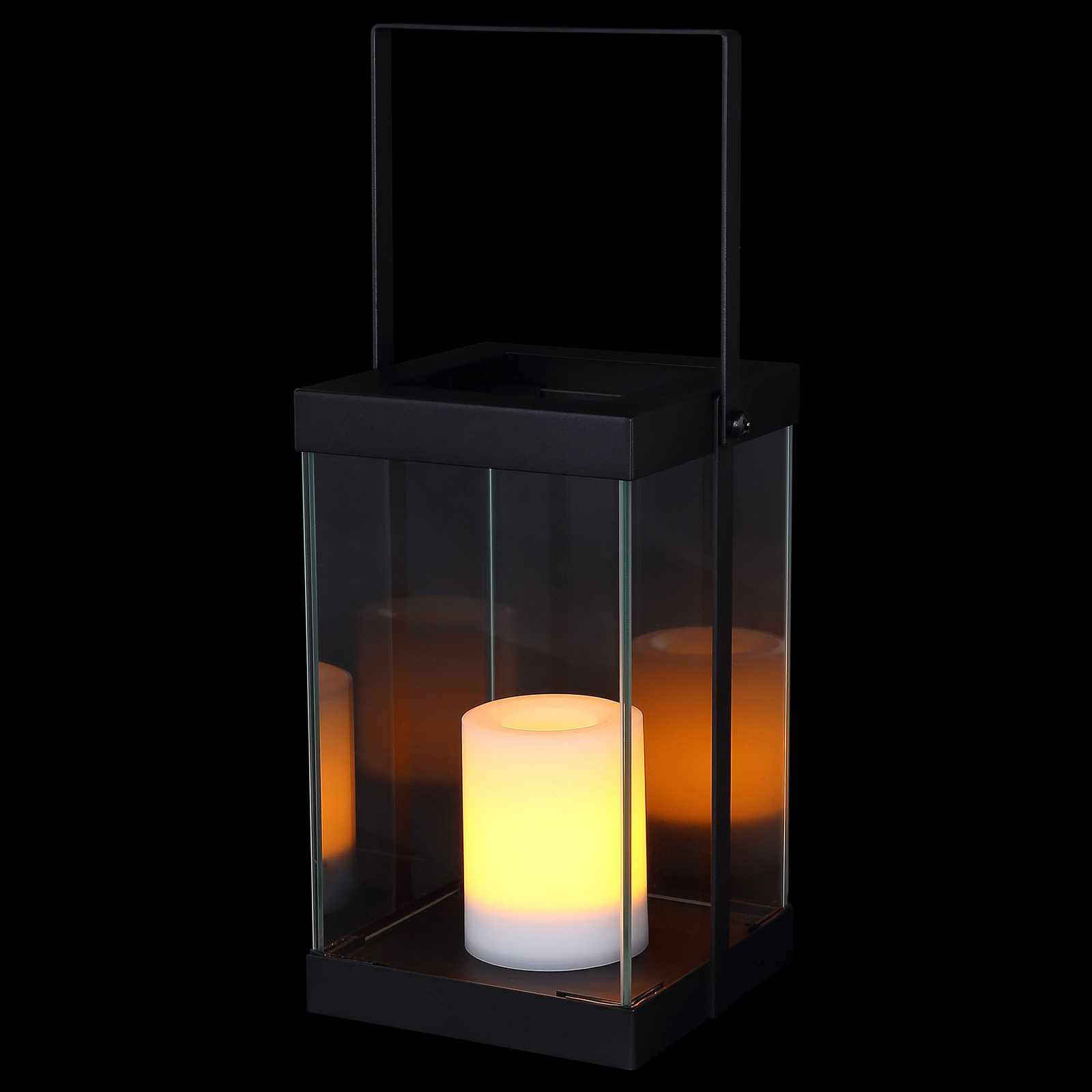 Globo 33543 LED solar light in a modern look, metal, plastic, 0.02 W, L: 15.9 cm, W: 15.9 cm, H: 40.7 cm