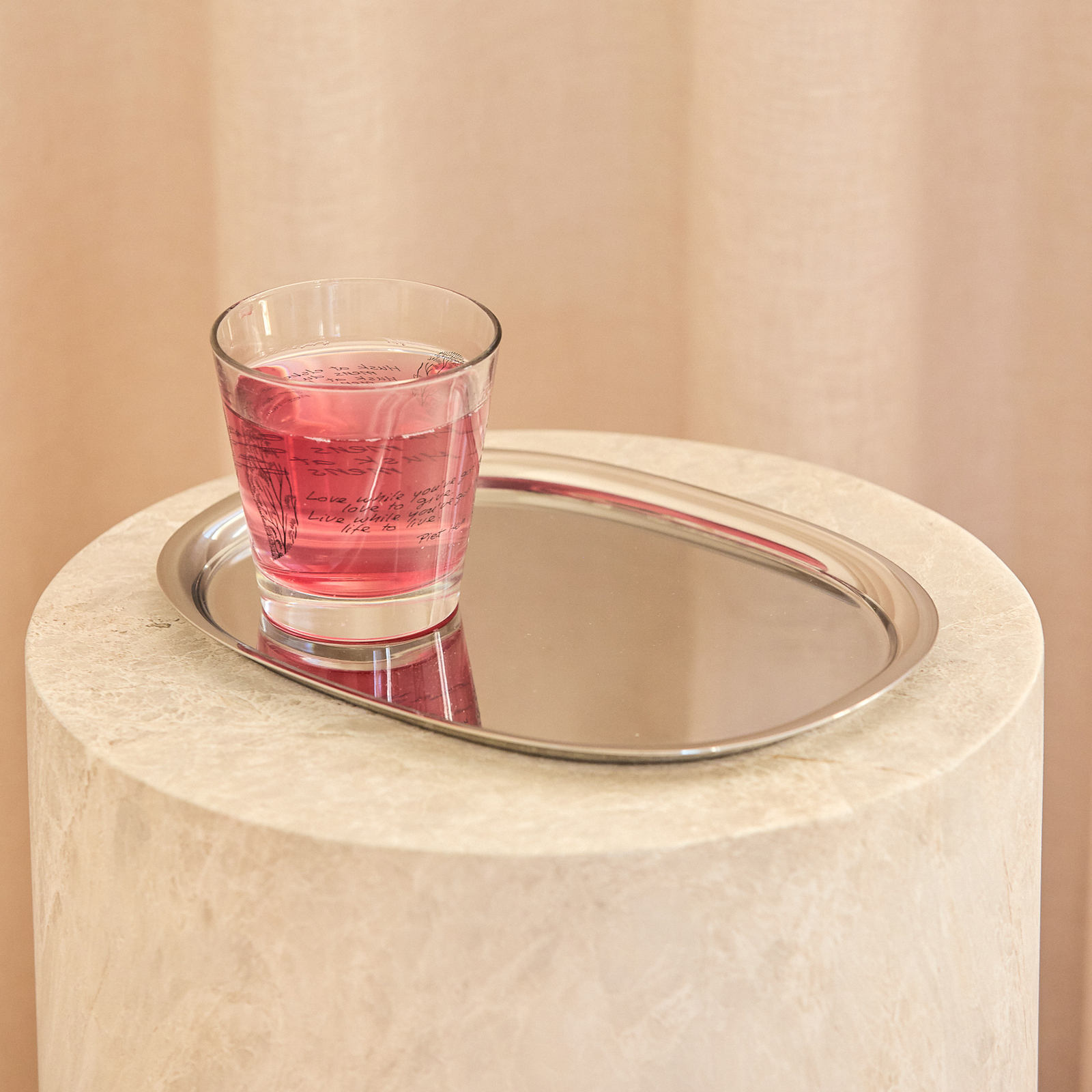 Superellipse Tablett, 18 cm x 25 cm, Edelstahl - Piet Hein Superellipse Tablett, 18 cm x 25 cm, Edelstahl - Piet Hein