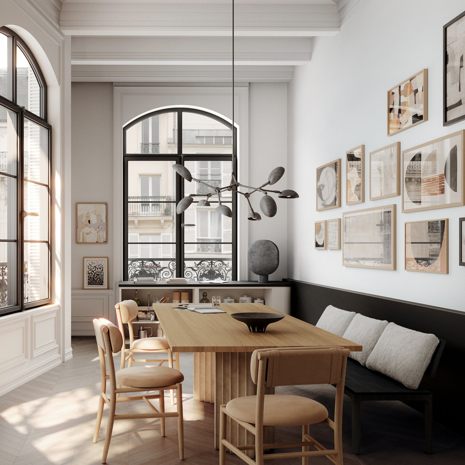 Viseći luster, tamnosivi, 85 cm, 8 svjetala - 101 Copenhagen