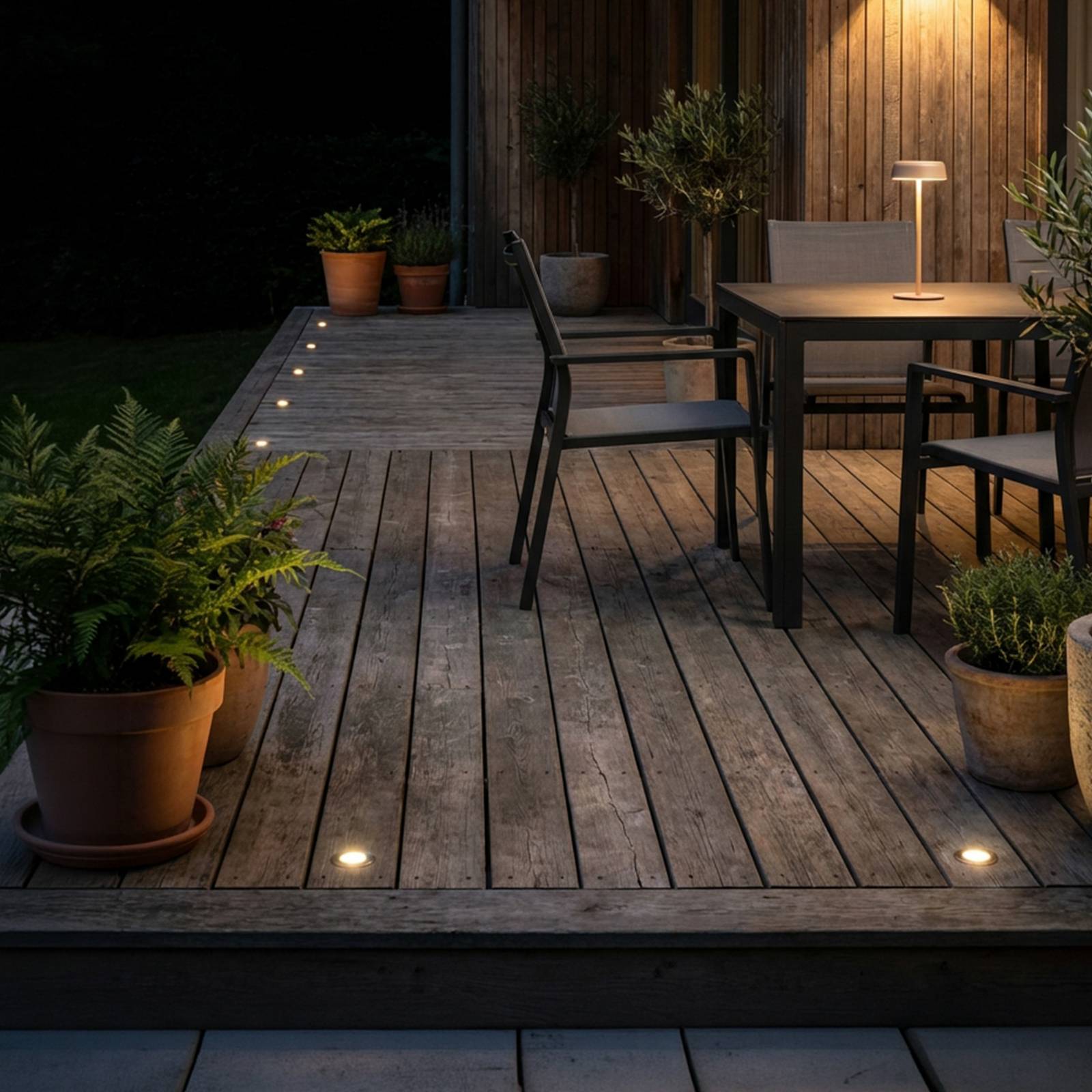 Briloner Spot encastré LED 3916032 IP67 12 V, kit de démarrage de 3 pièces, Ø 4,5 cm