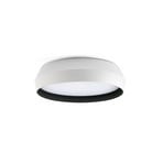 LED ceiling lamp Shoku, white/black, aluminium/PMMA, Ø 35 cm