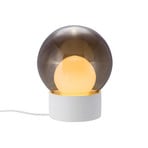 pulpo table lamp Boule Small, smoky grey/opal/white, glass