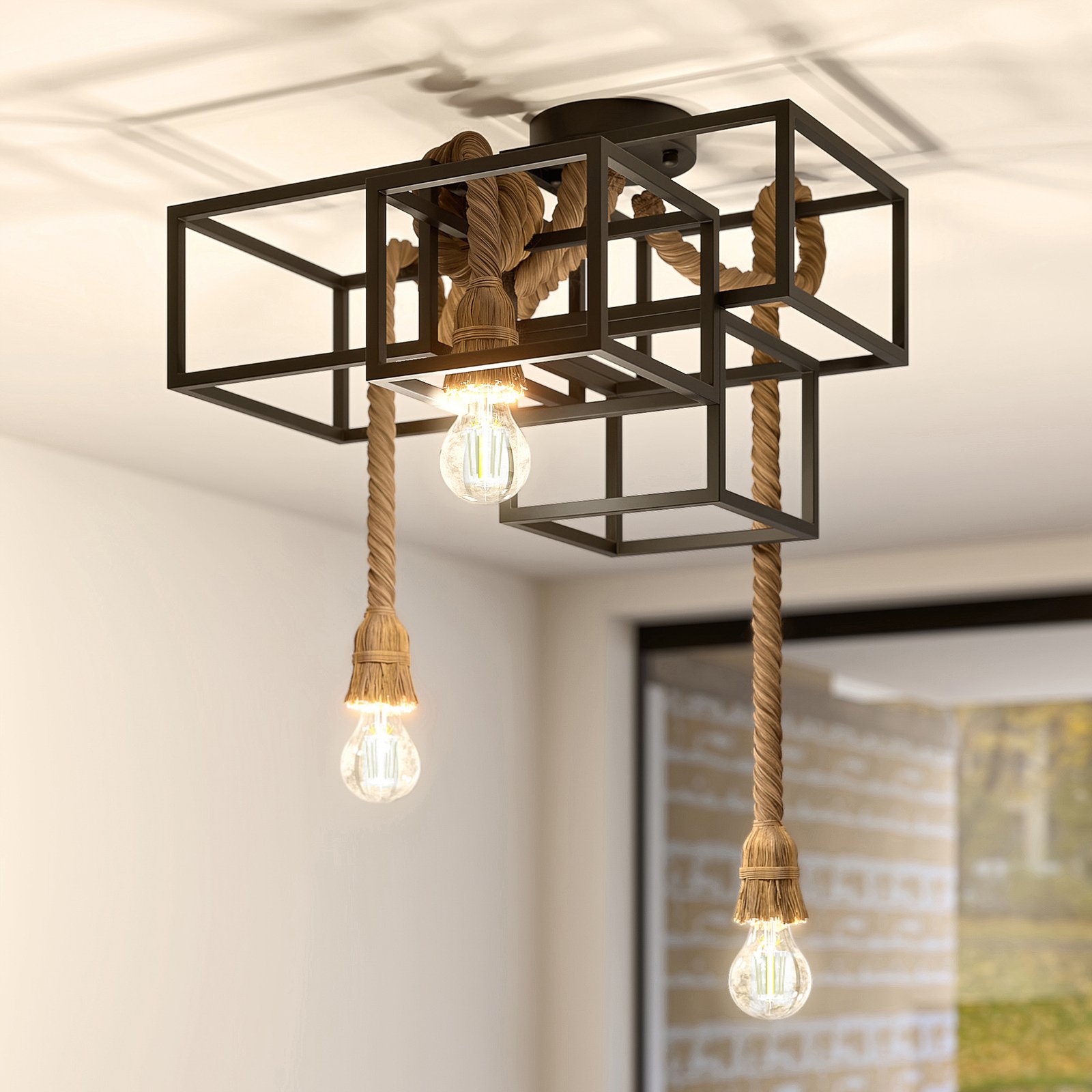 Andrik 3 Plafonnier Black - Lucande