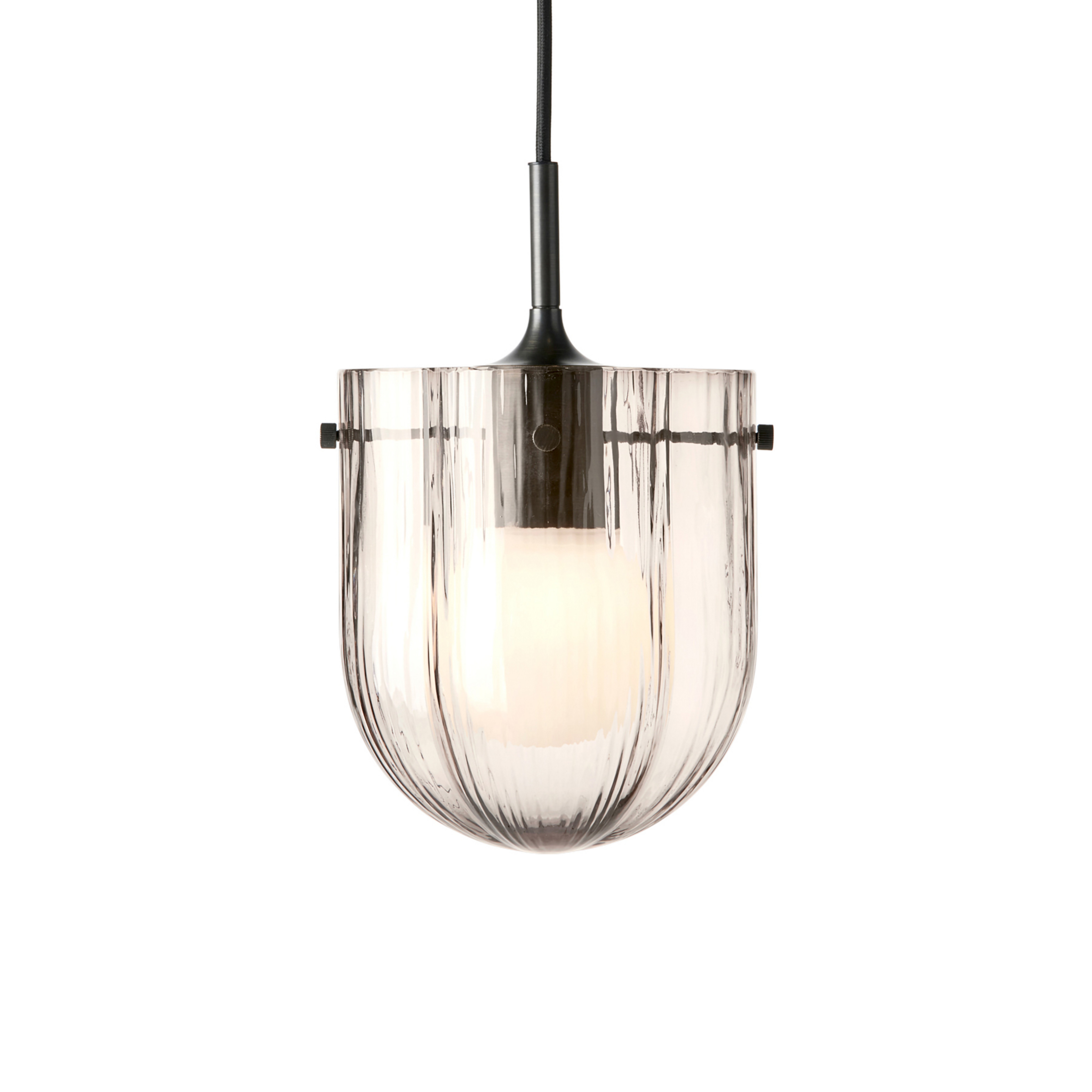 Zijn hanglamp Smoke/Antique Brass - Gubi