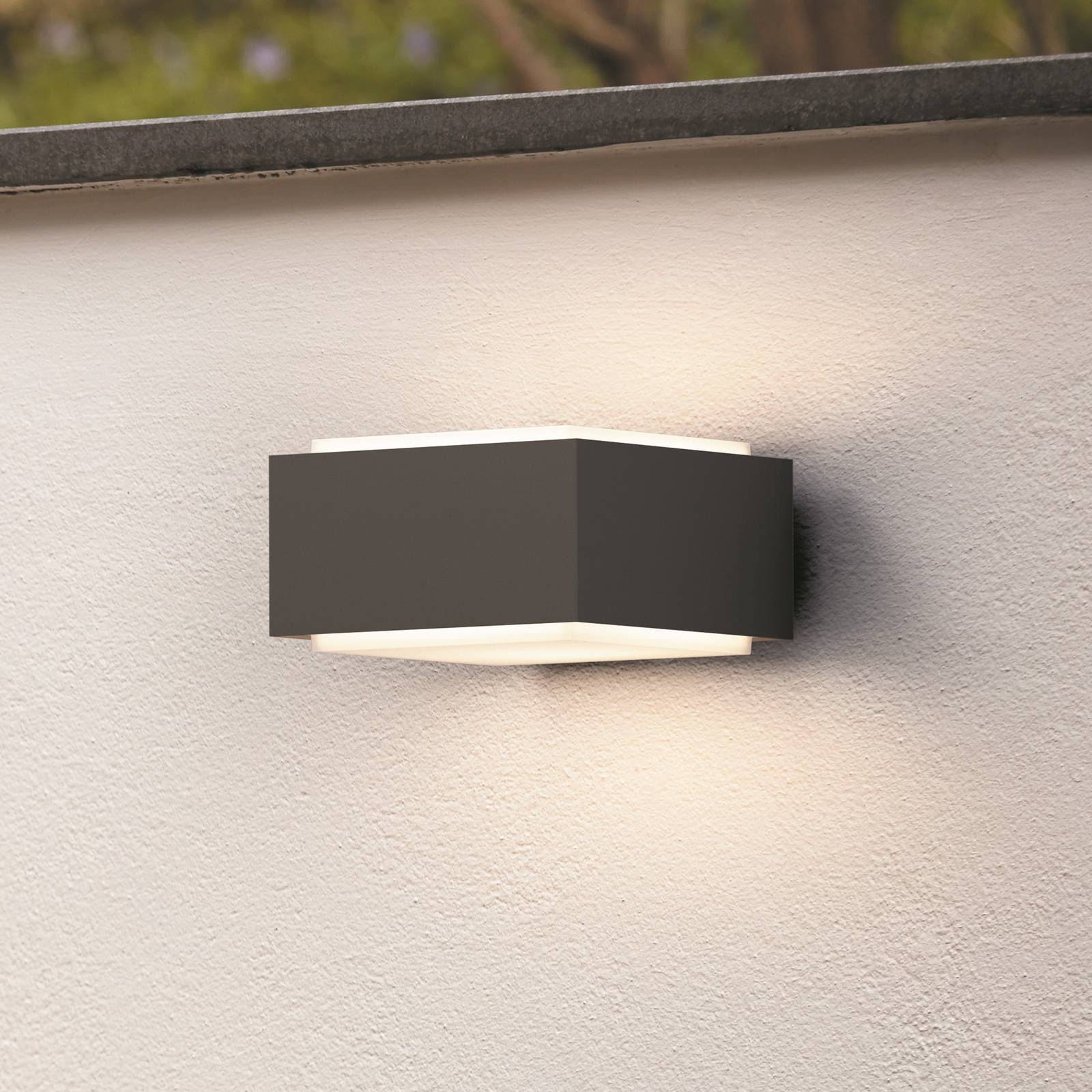 Philips Kinkiet zewnętrzny Hedgehog, antracytowy, zestaw 2 szt