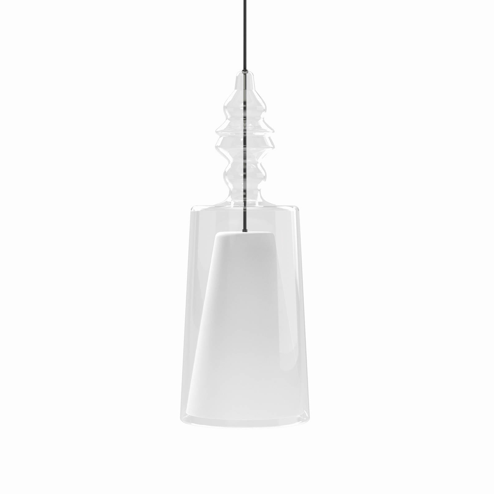 Karman Hängeleuchte Alibaglass Big, transparent, Ø 24 cm