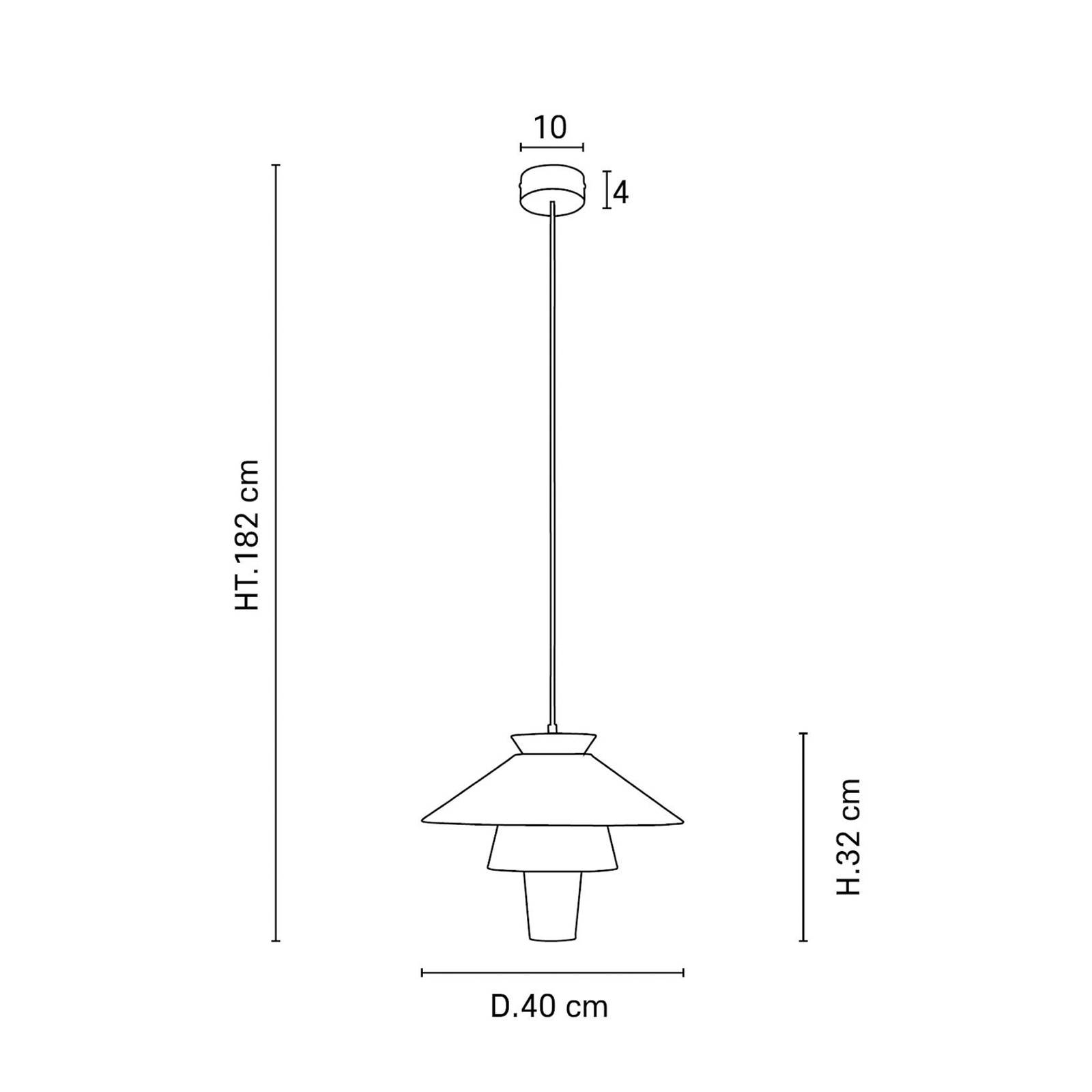 Lampa wisząca MARKET SET Ruche, Ø 40 cm, ochra