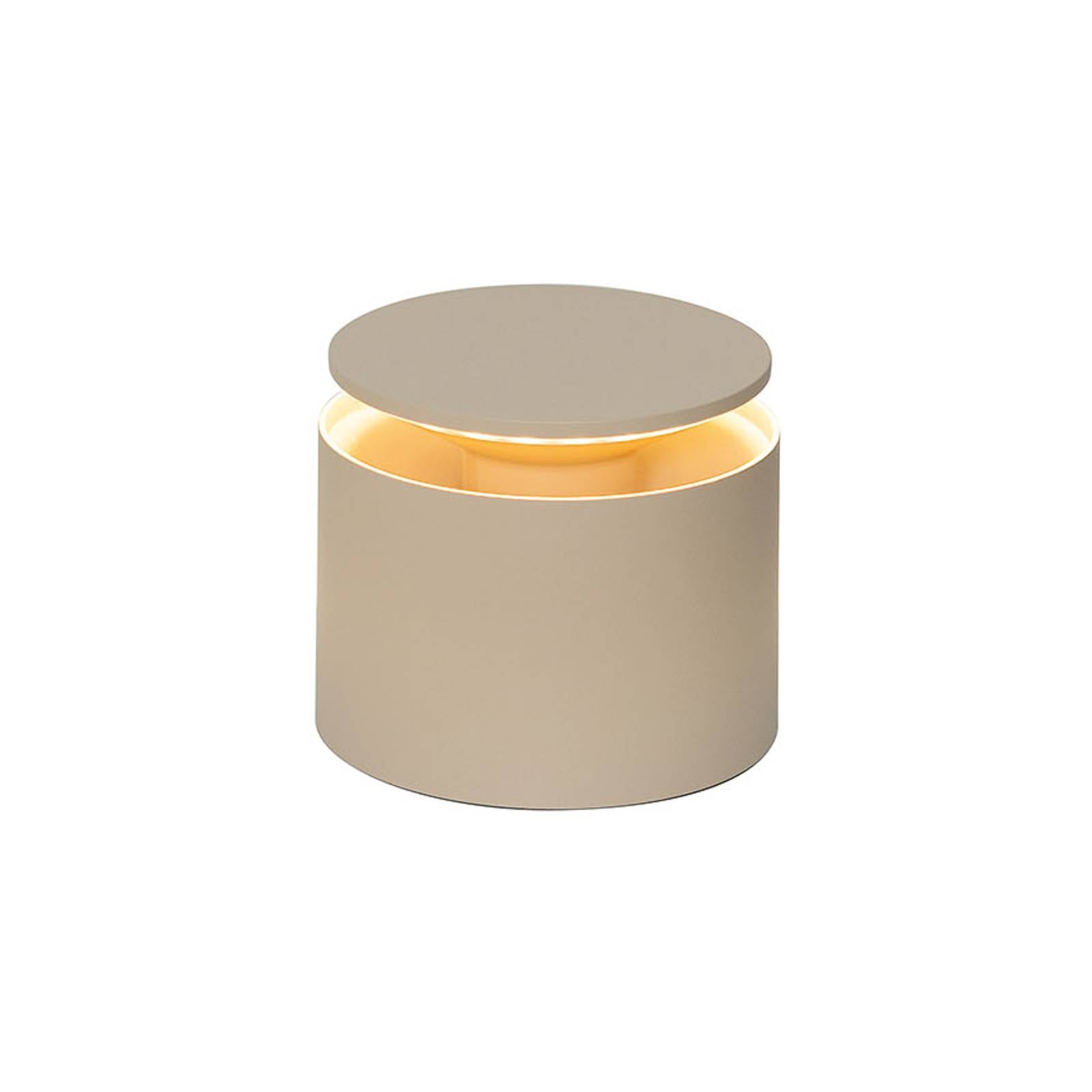 Zafferano Push-up Akku-Tischlampe IP54 sand