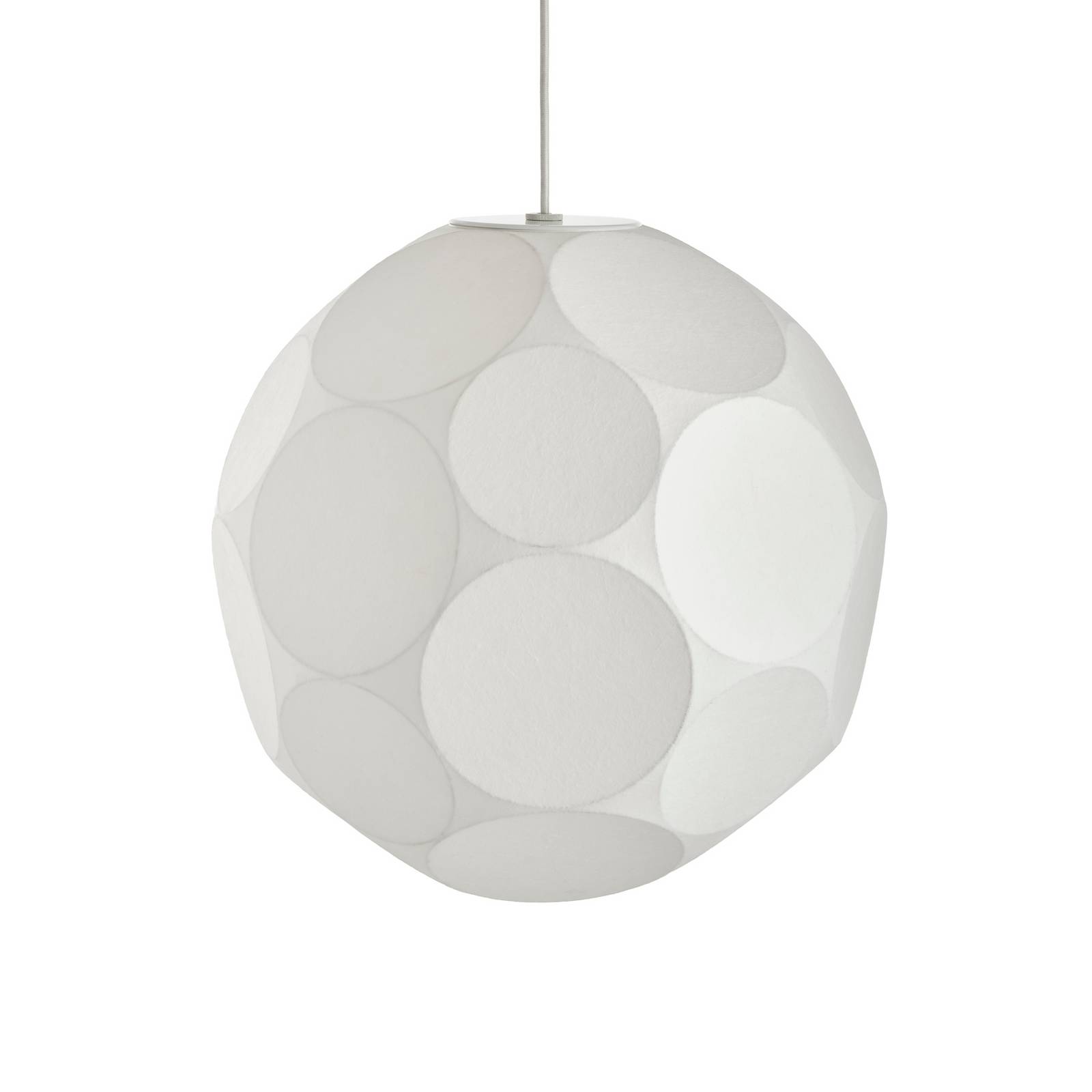 Tom Dixon Hängelampe Soft, Ø 45 cm, weiß, Kunststoff, E27