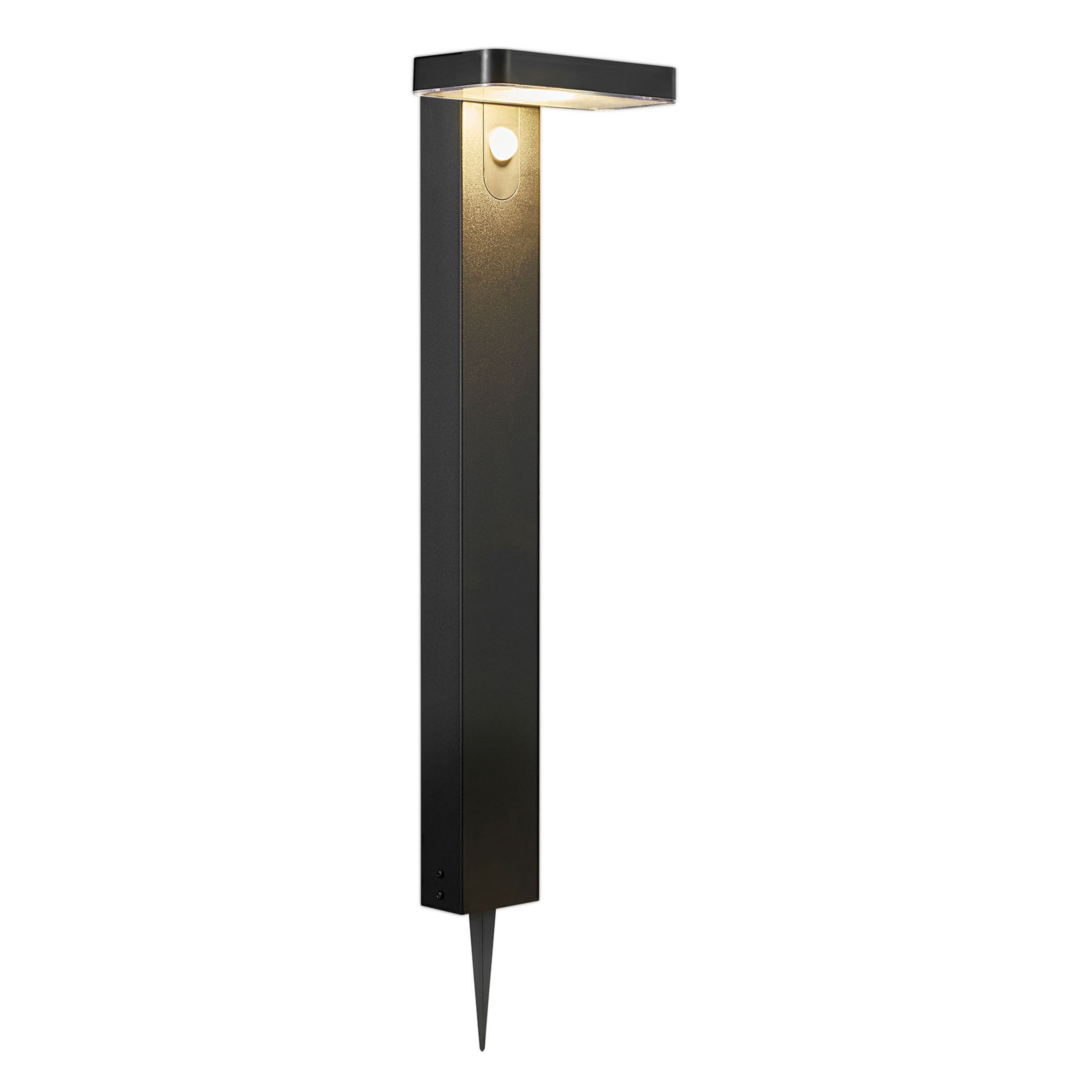 Rica Square LED Lampe solaire de jardin Noir - Nordlux