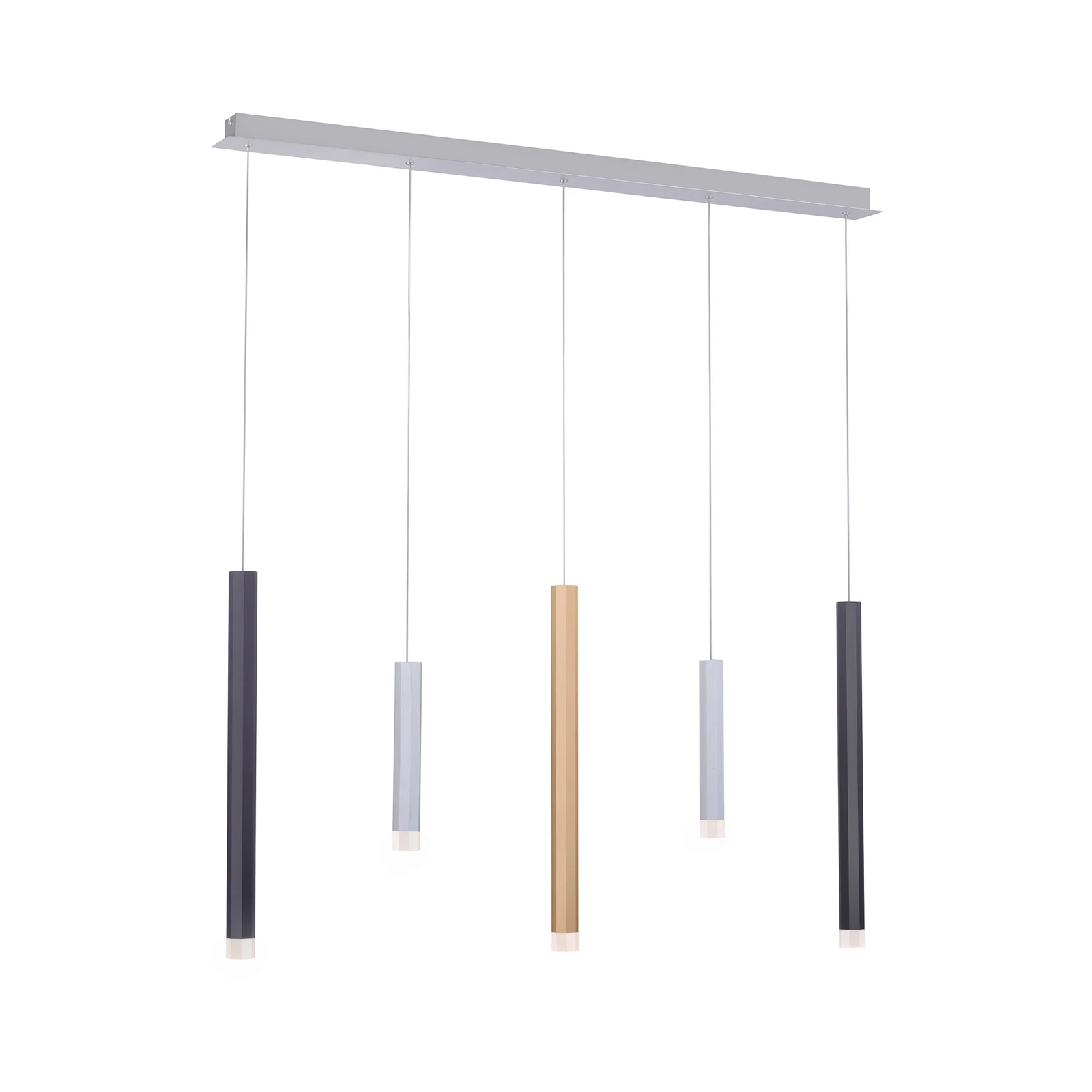Κρεμαστό φωτιστικό LED PURE Gemin, πολύχρωμο, με 5 λαμπτήρες