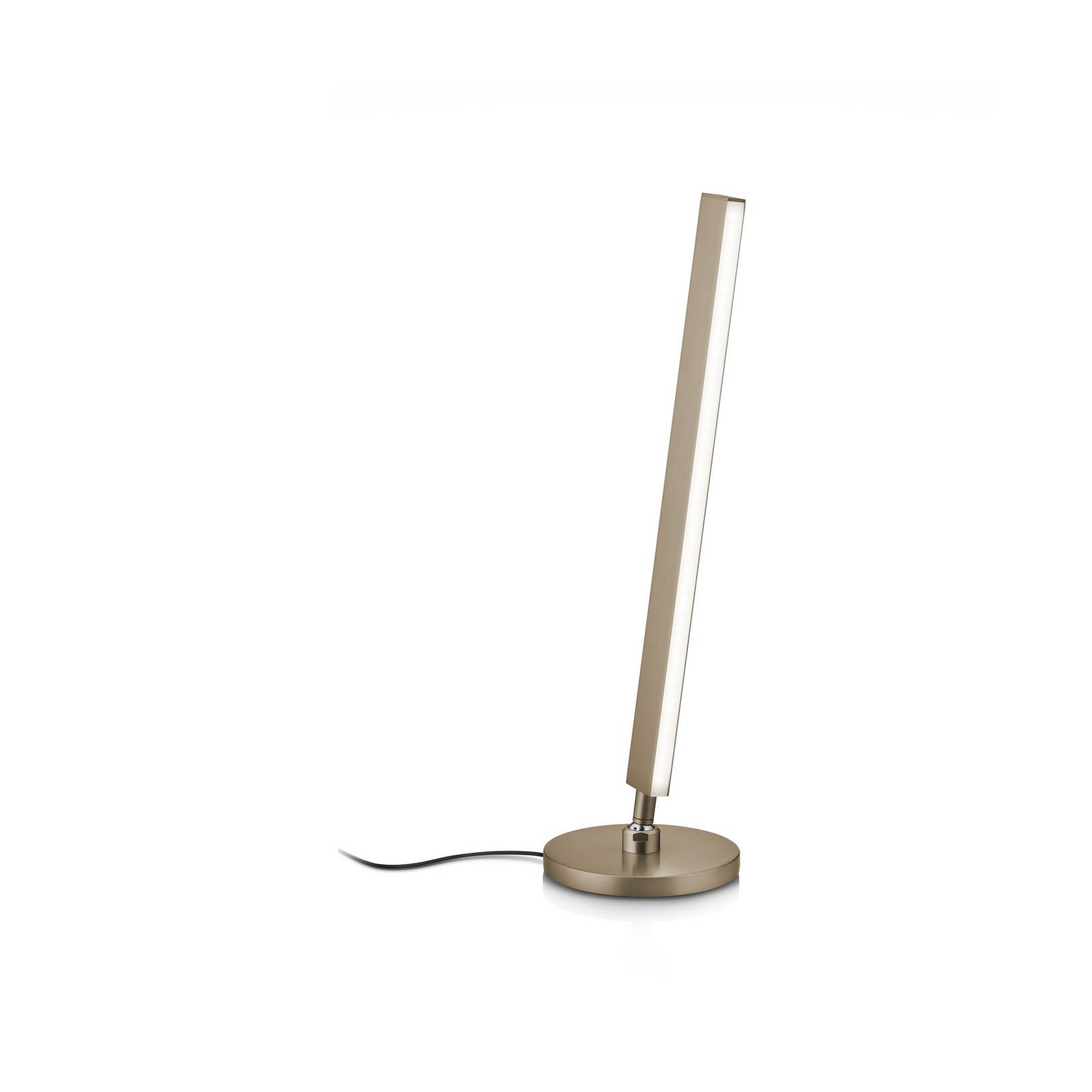 Lampa stołowa LED Kosma, efekt brązu, CCT, sterowanie gestami
