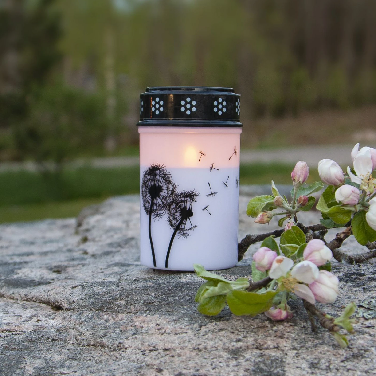 Toba Lapada In Ceraica Bianco In Vetro A Fora Di Croce Con Luce LED - Foto 2