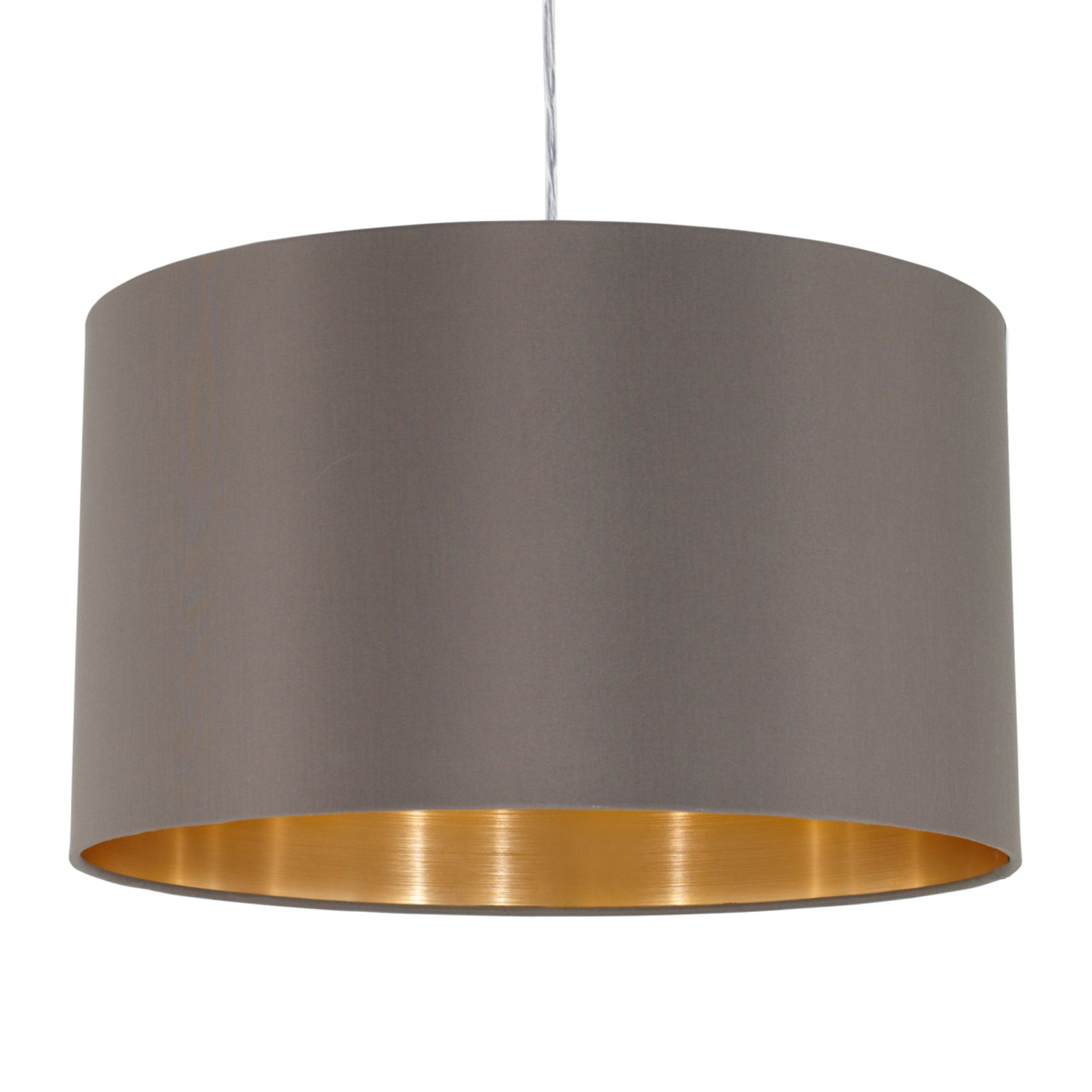 Maserlo fabric hanging light, cappuccino, 38 cm