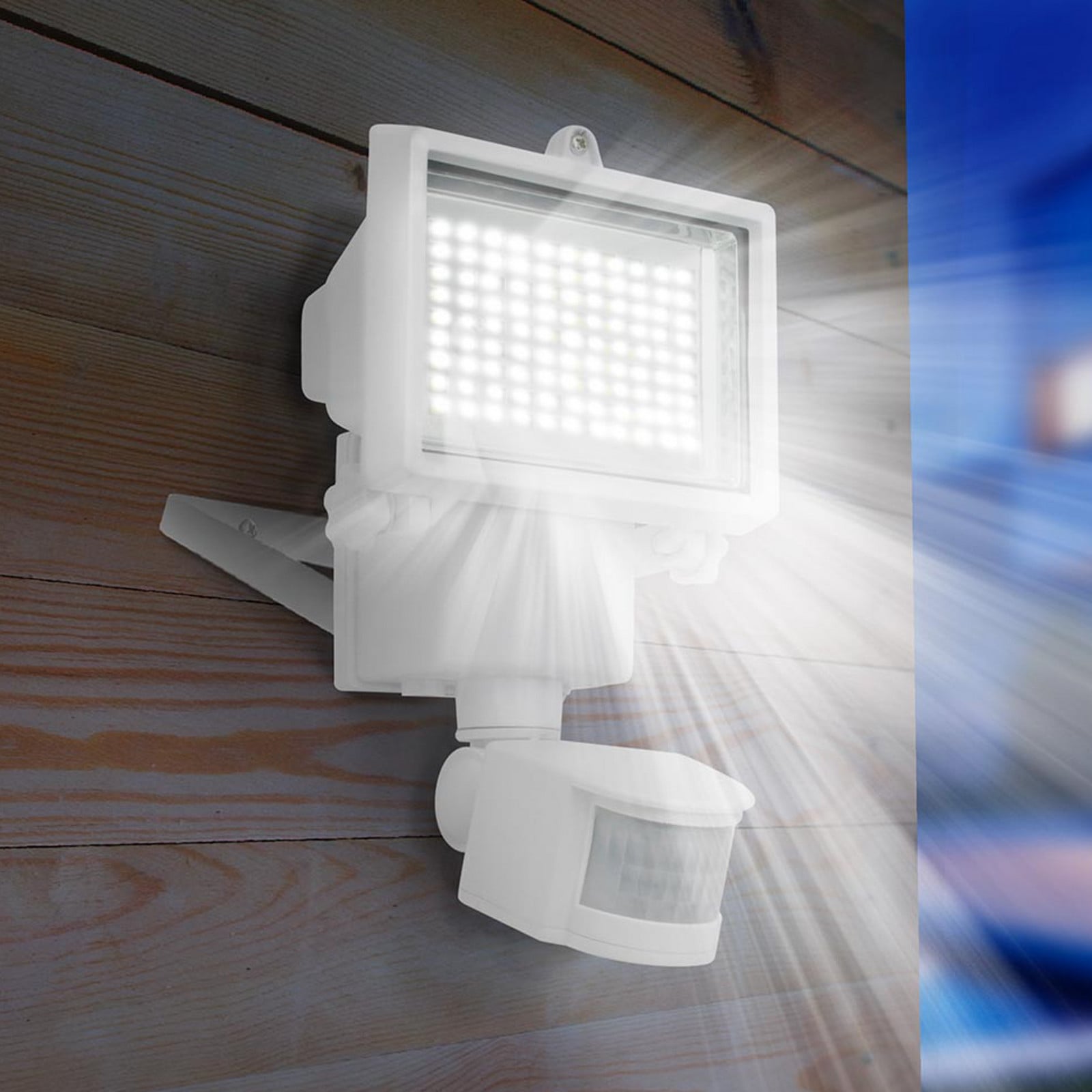 Lumisky Cooper LED solarni vanjski reflektor, bijeli, širina 22 cm, senzor - Plastika