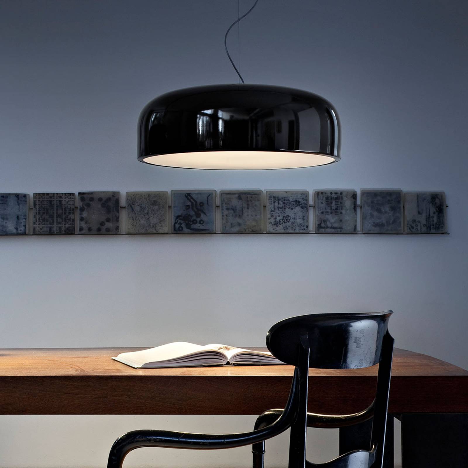 FLOS Smithfield S żyrandol LED, czarny