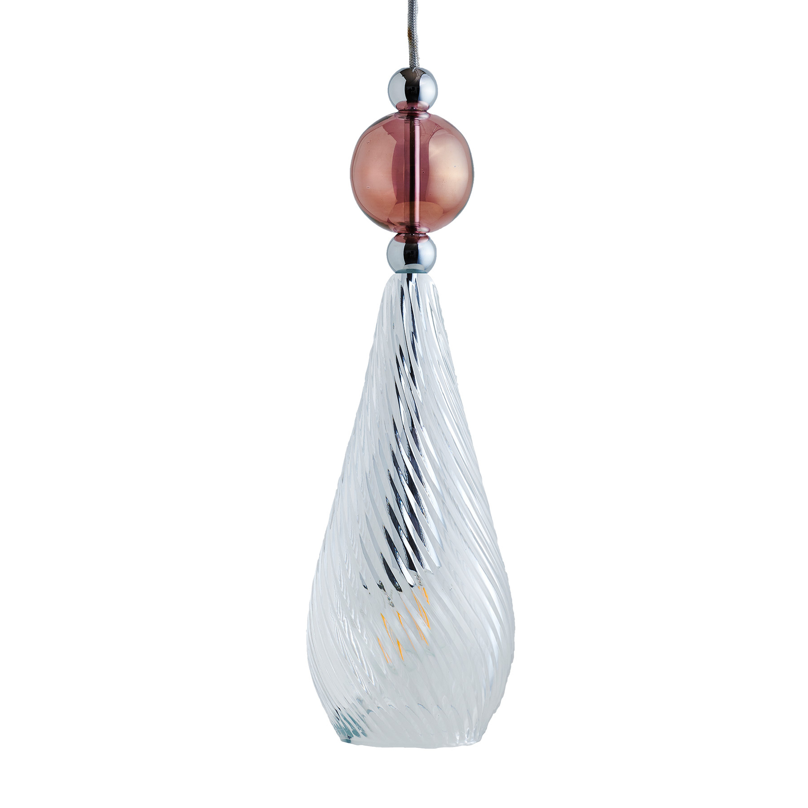 EBB & FLOW Smykke silber ball crystal drop swirl