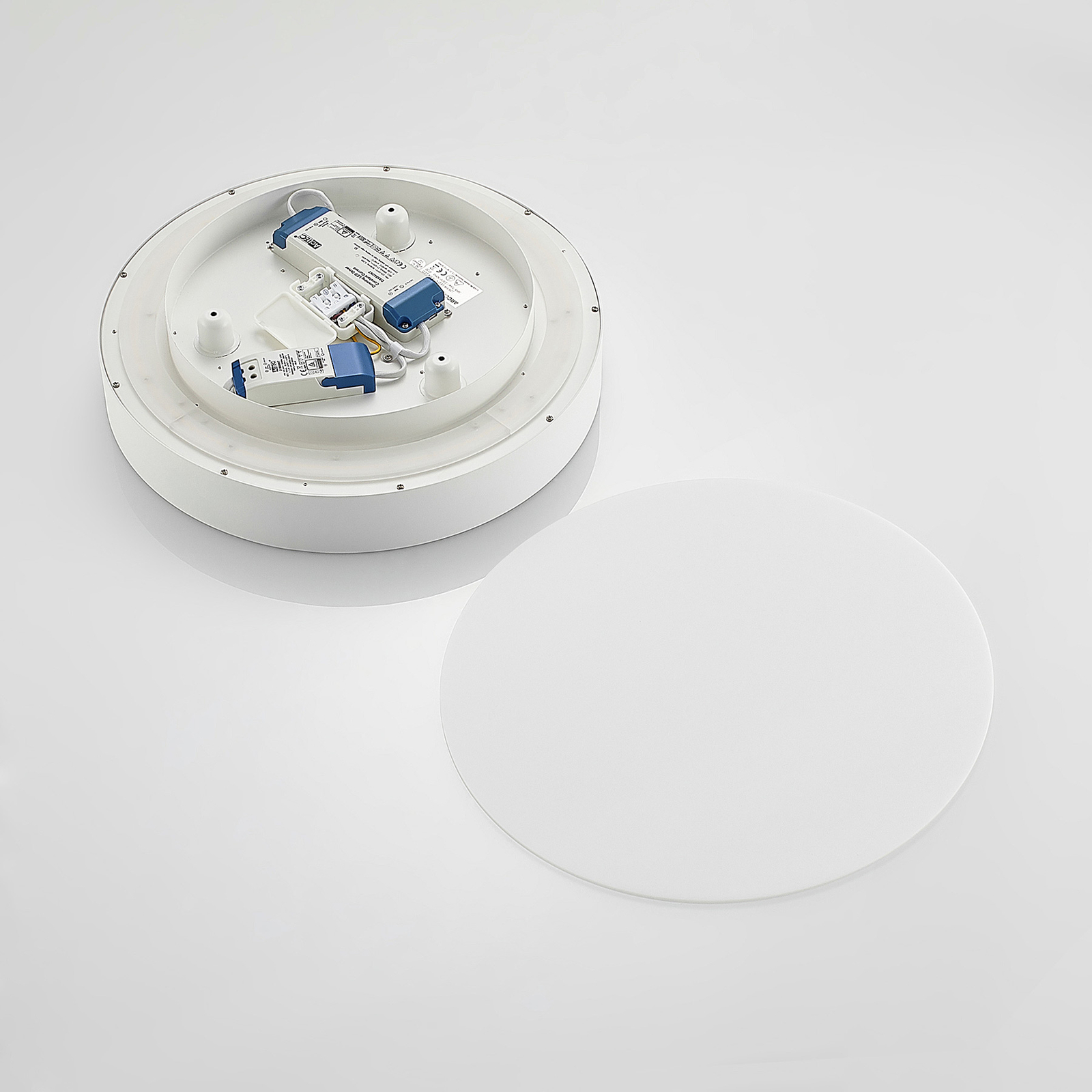 Arcchio LED-Deckenlampe Vanida, weiß, Ø 40 cm, up/down