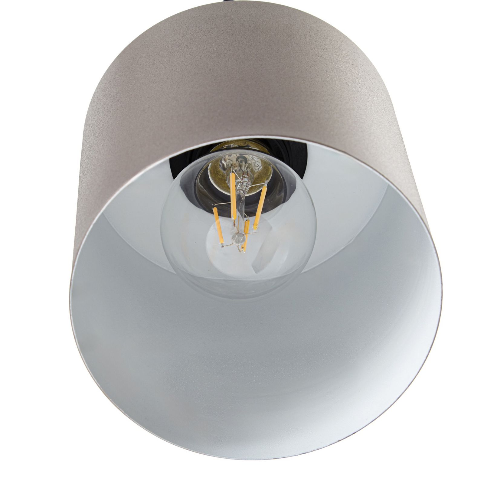Suspension Lindby Ovelia, marron, à 4 lampes, métal, E27