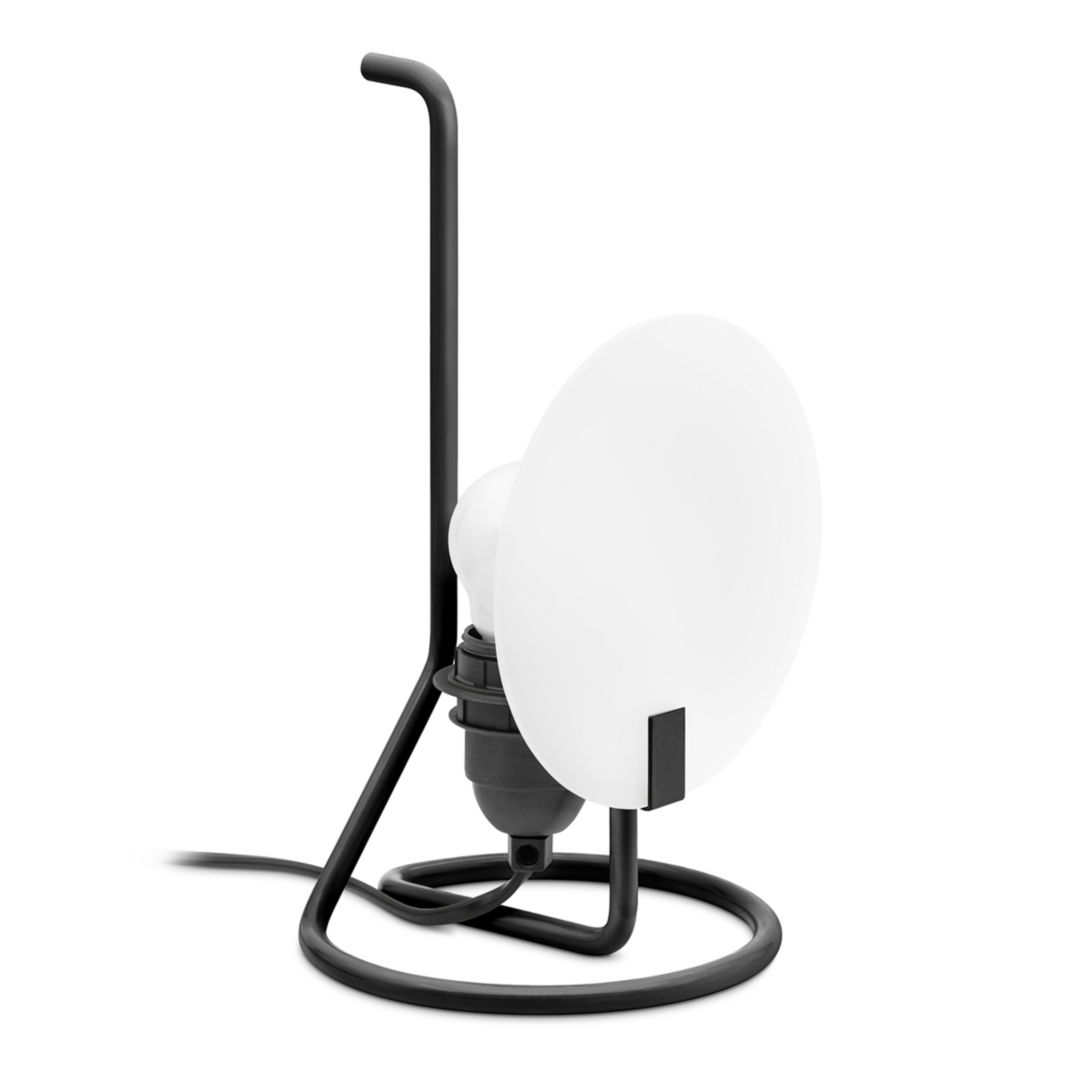 Lámpara de mesa LED Bugia, negra, altura 26,3 cm - Stilnovo