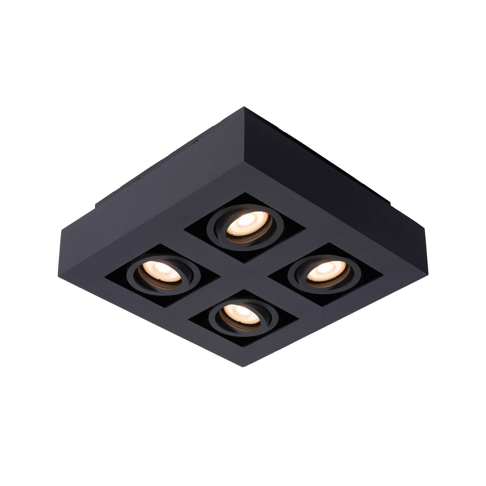 Deckenstrahler Xirax, vierflammig, schwarz