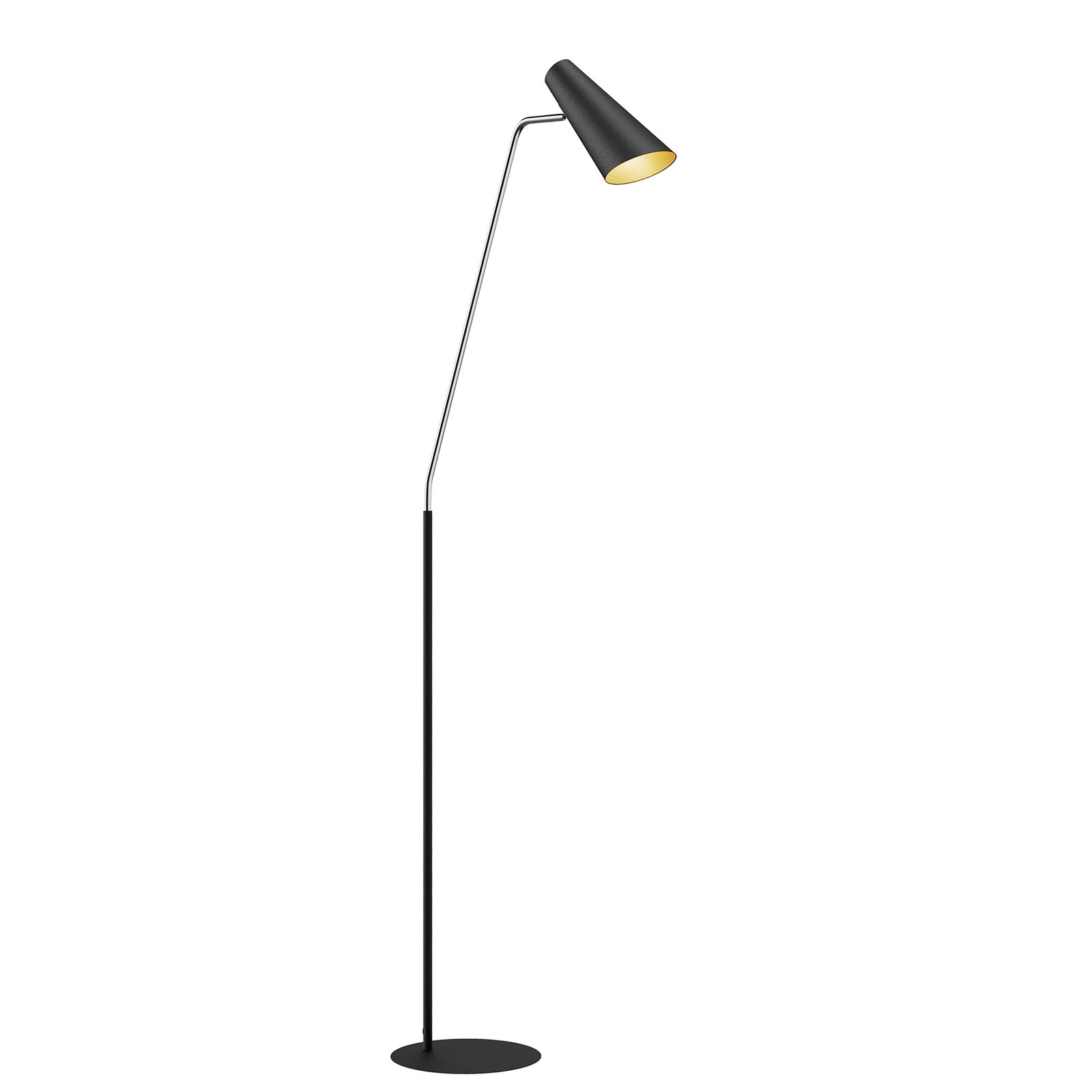 Lucande Wibke lampa podłogowa w kolorze czarnym