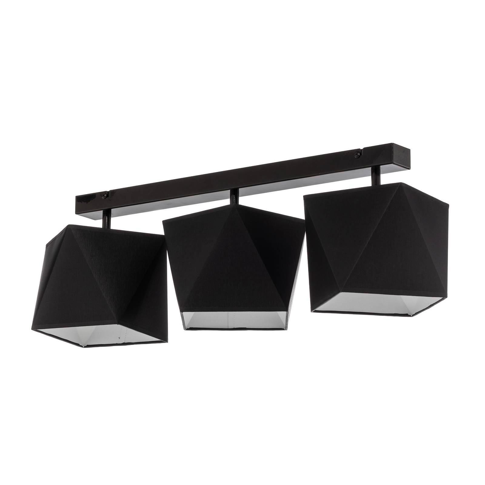 Lampa sufitowa Thea, 3-punktowa, czarna
