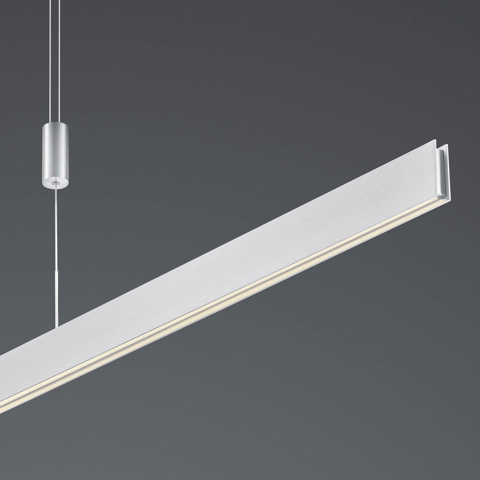 Delta LED pendant light, 100 cm, aluminium