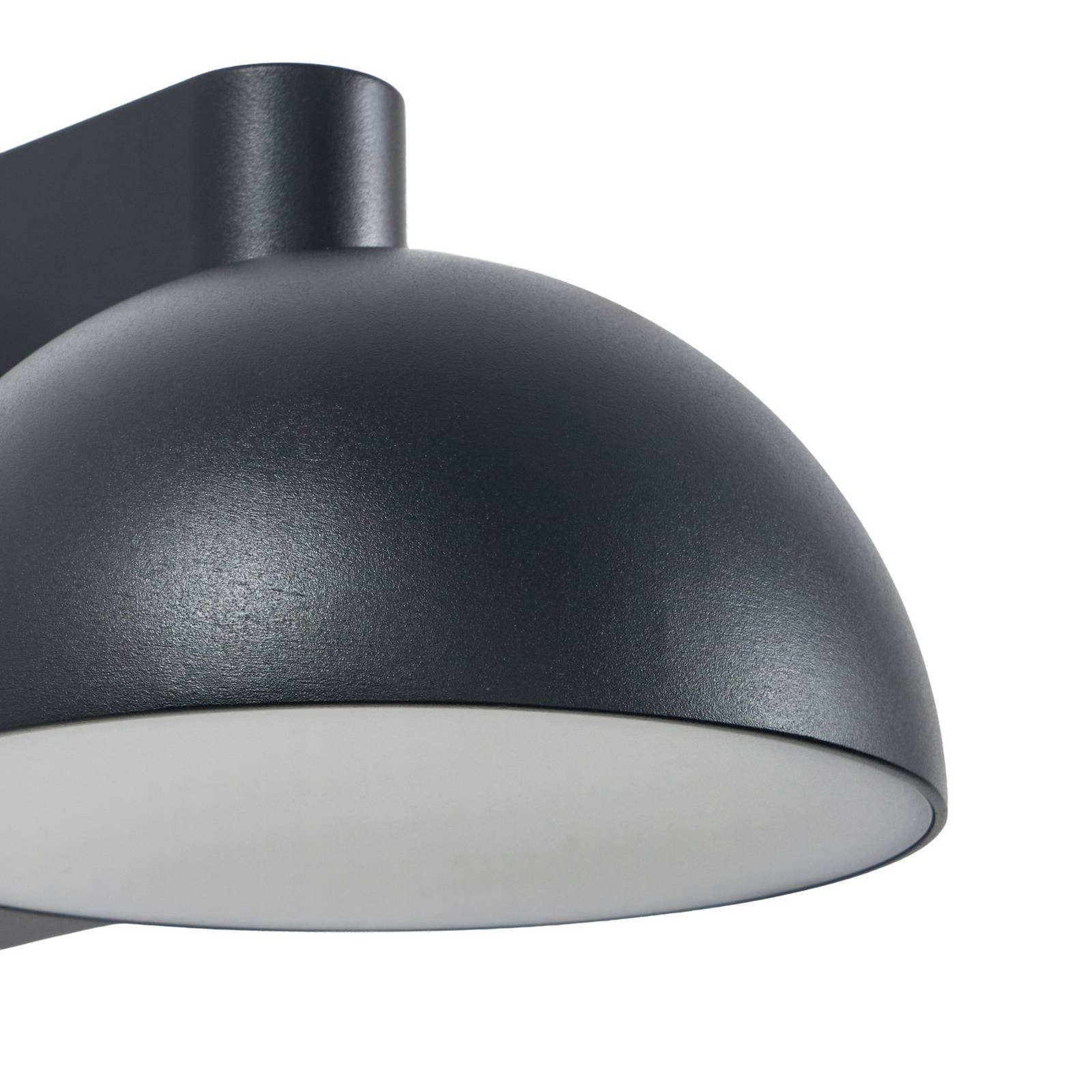 Kinkiet zewnętrzny LED Lucande Velira, czarny, metalowy, IP54