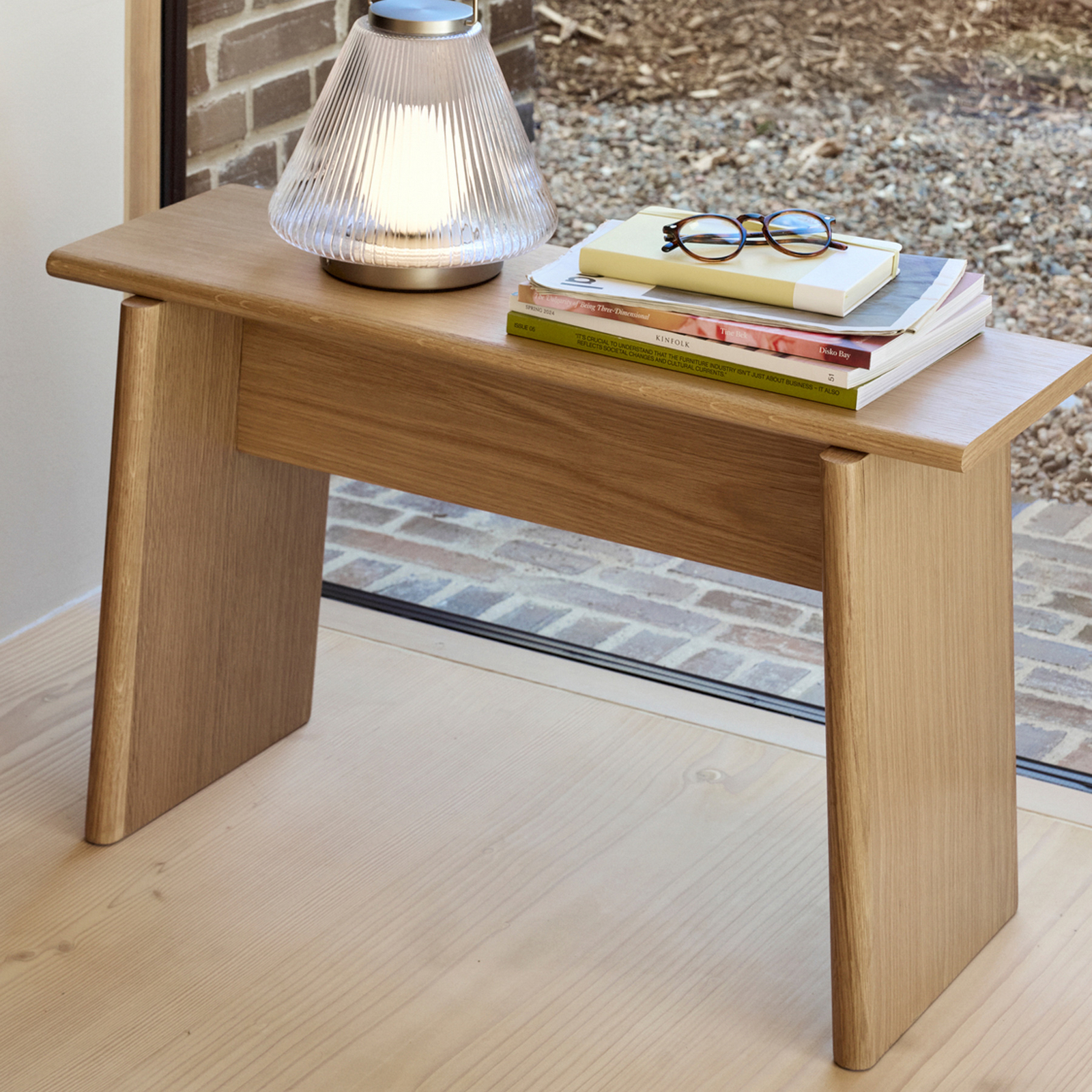Baenk Hocker, holz hell, Länge 80 cm, Eiche - HÜBSCH Baenk Hocker, holz hell, Länge 80 cm, Eiche - HÜBSCH