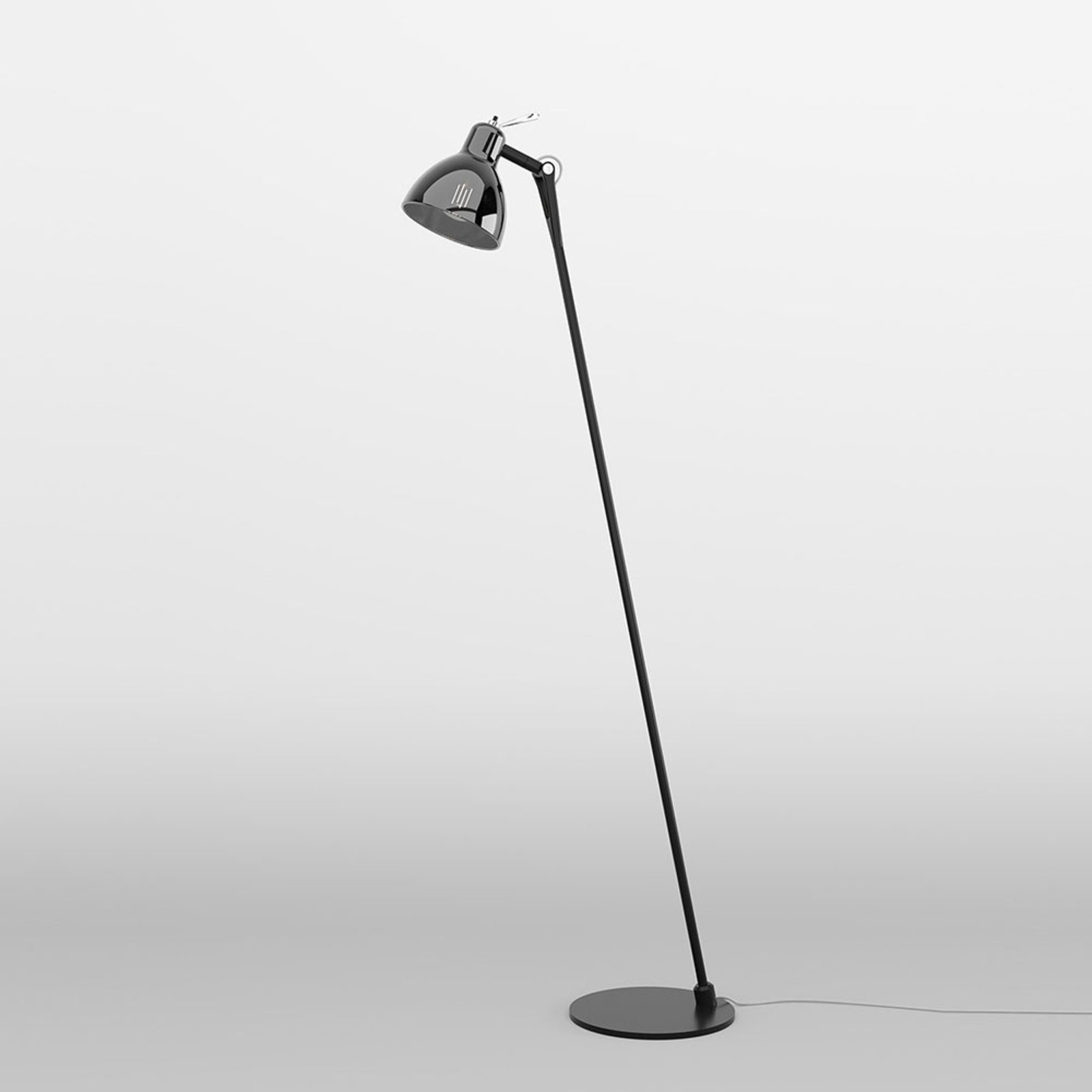 Luxy Glam F0 Stehleuchte schwarz/rauch, klar - Rotaliana